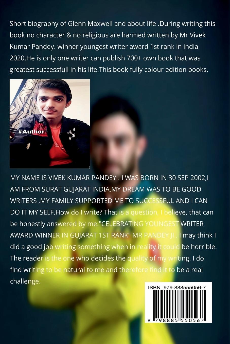 Rückseitencover Glenn Maxwell Colour