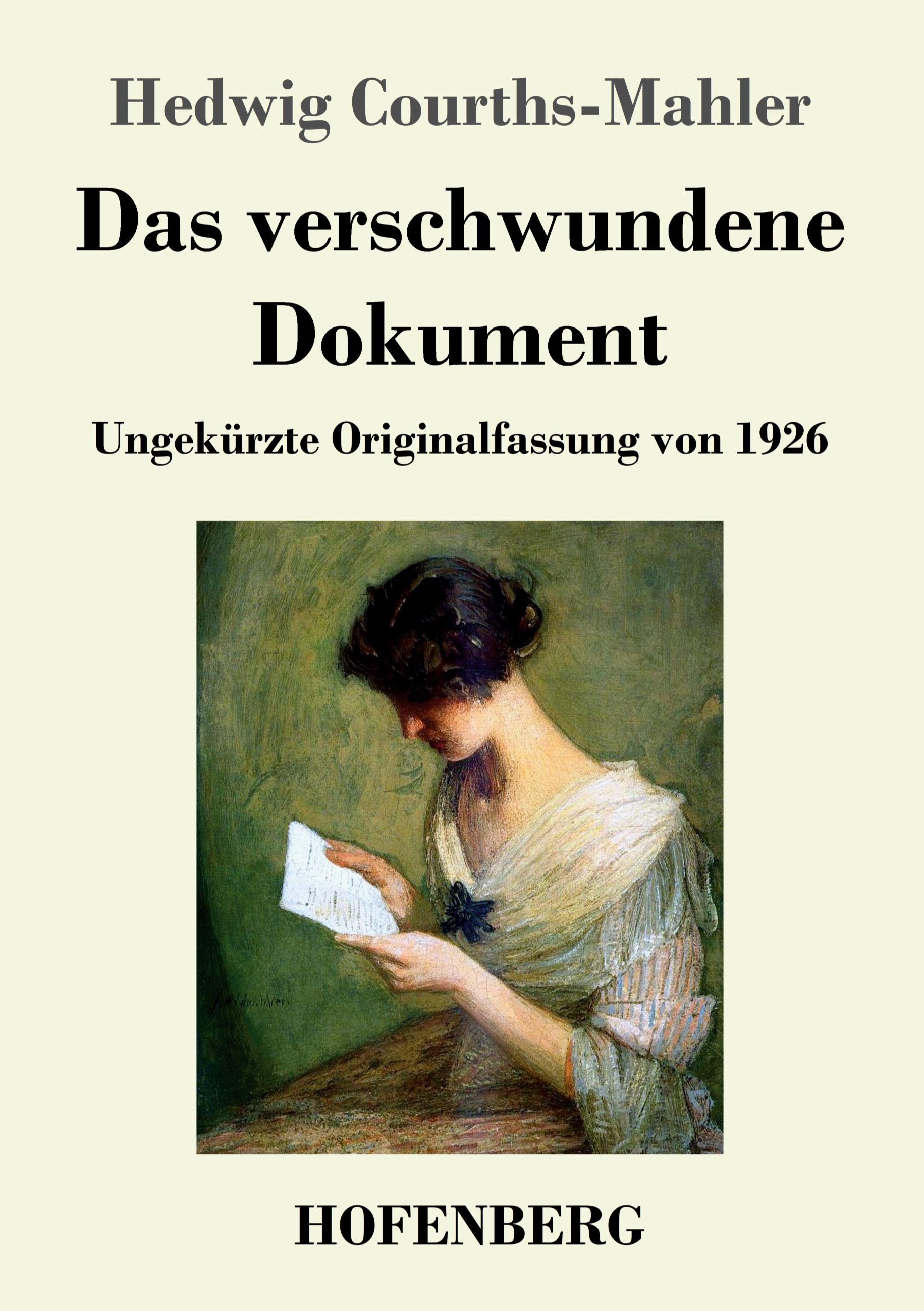Vorderes Coverbild Das verschwundene Dokument