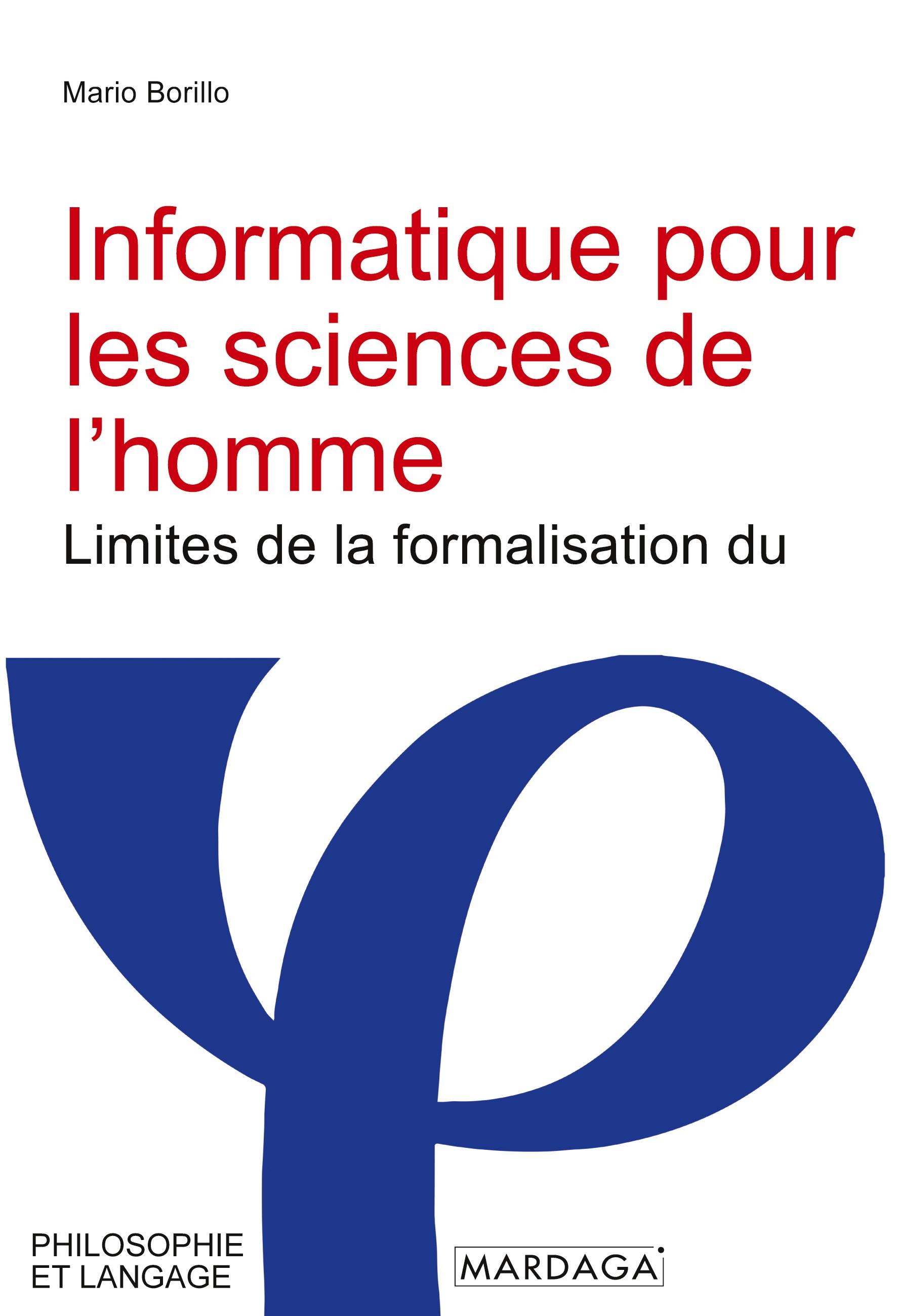 Vorderes Coverbild Informatique pour les sciences de l'homme