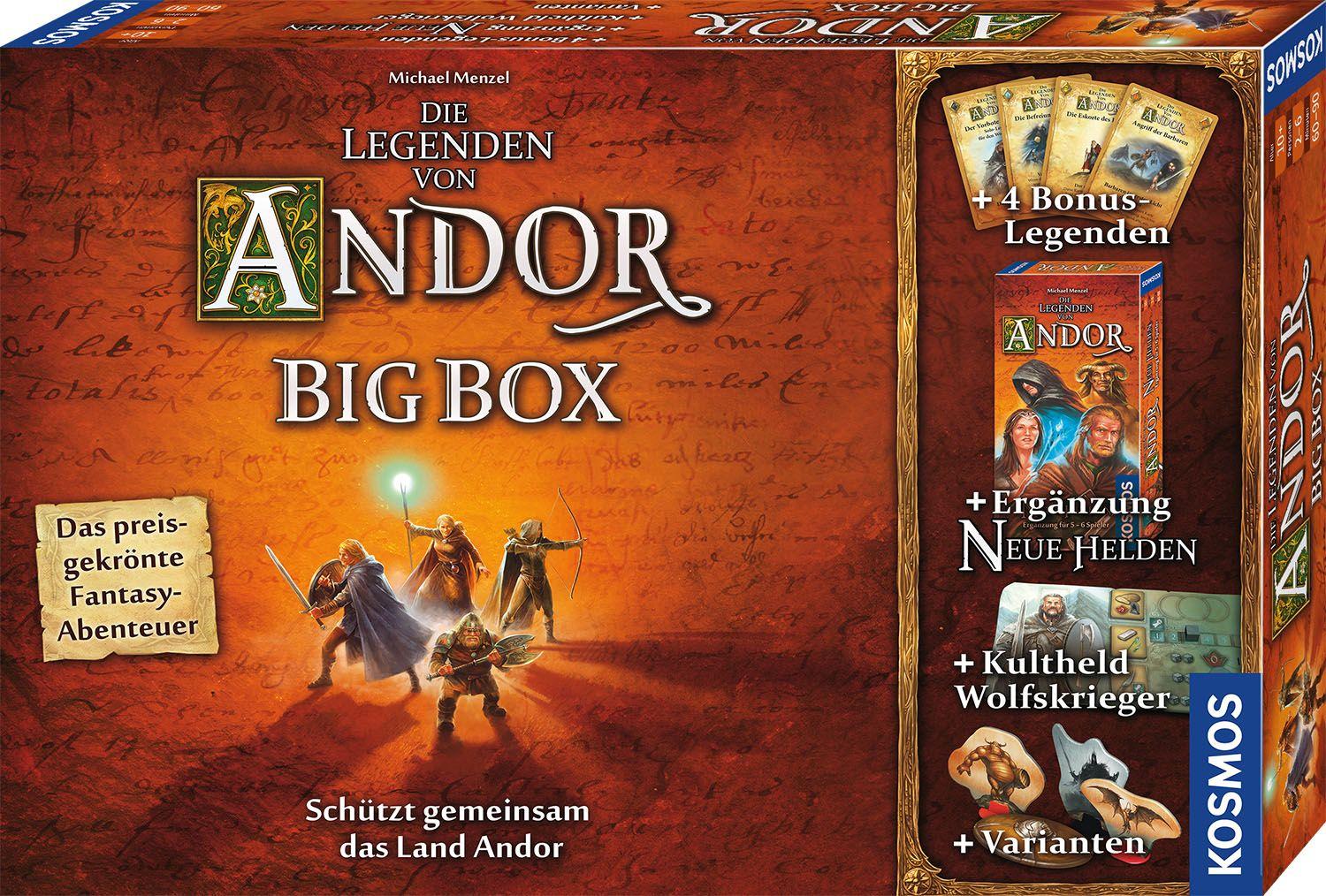 Vorderes Coverbild Die Legenden von Andor - Big Box