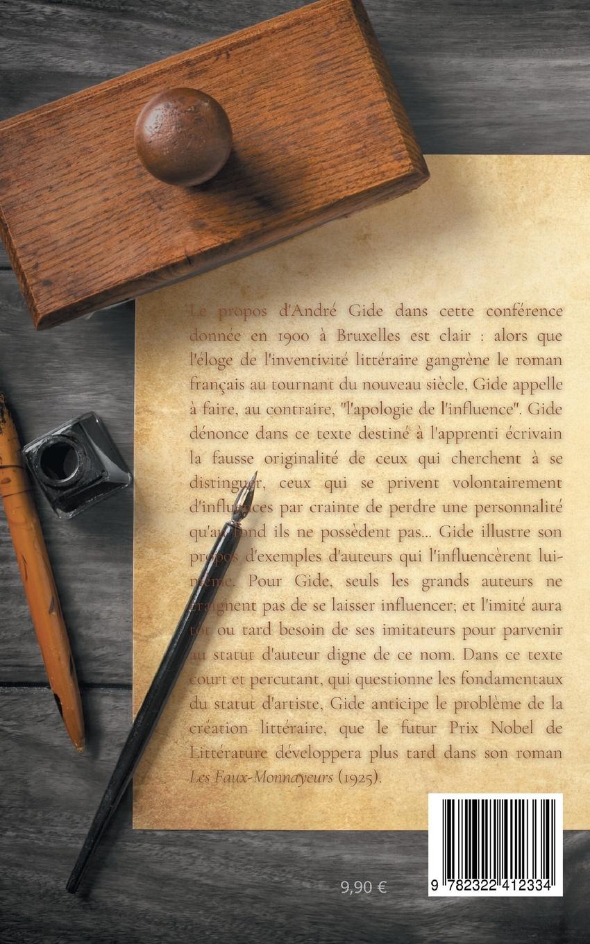 Rückseitencover De l'influence en littérature