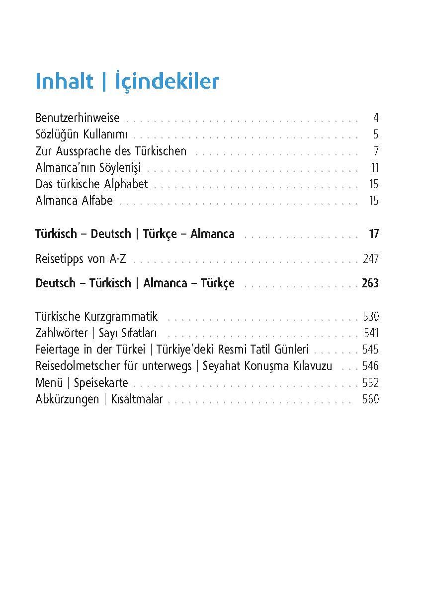 Beispielinhalt (Bild) Langenscheidt Universal-Wörterbuch Türkisch