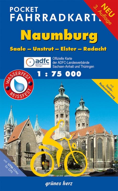Vorderes Coverbild Pocket-Fahrradkarte Naumburg, Saale-Unstrut-Elster-Radacht 1:75.000