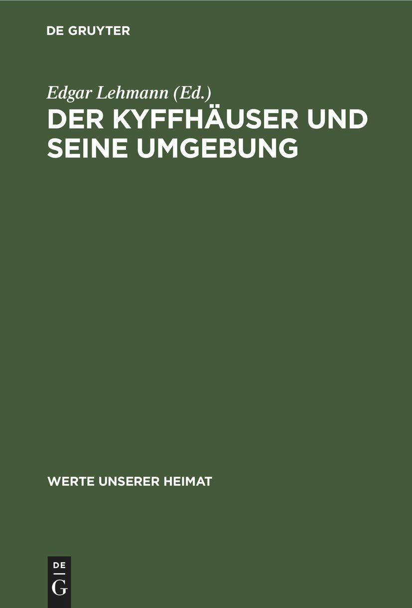 Vorderes Coverbild Der Kyffhäuser und seine Umgebung