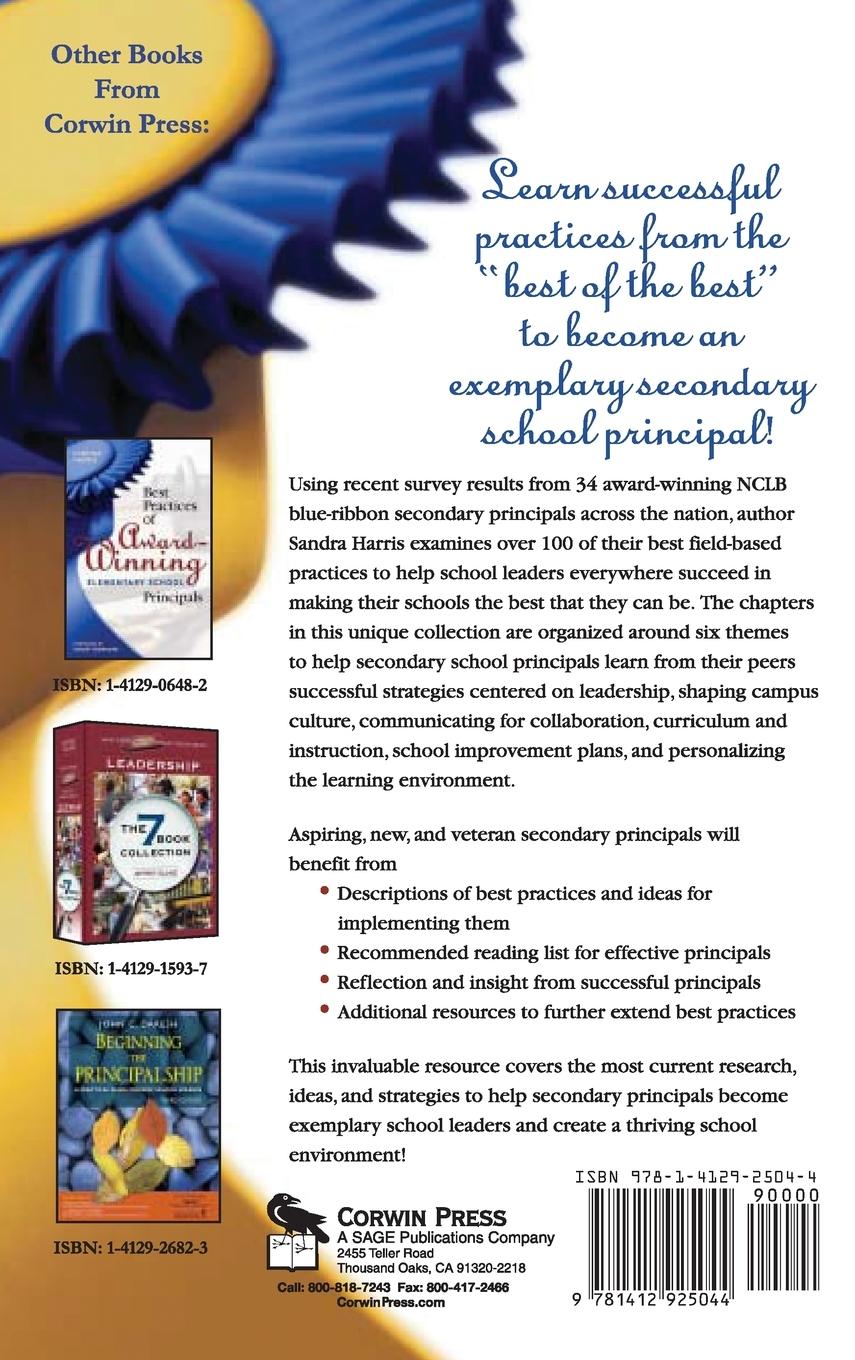 Rückseitencover Best Practices of Award-Winning Secondary School Principals