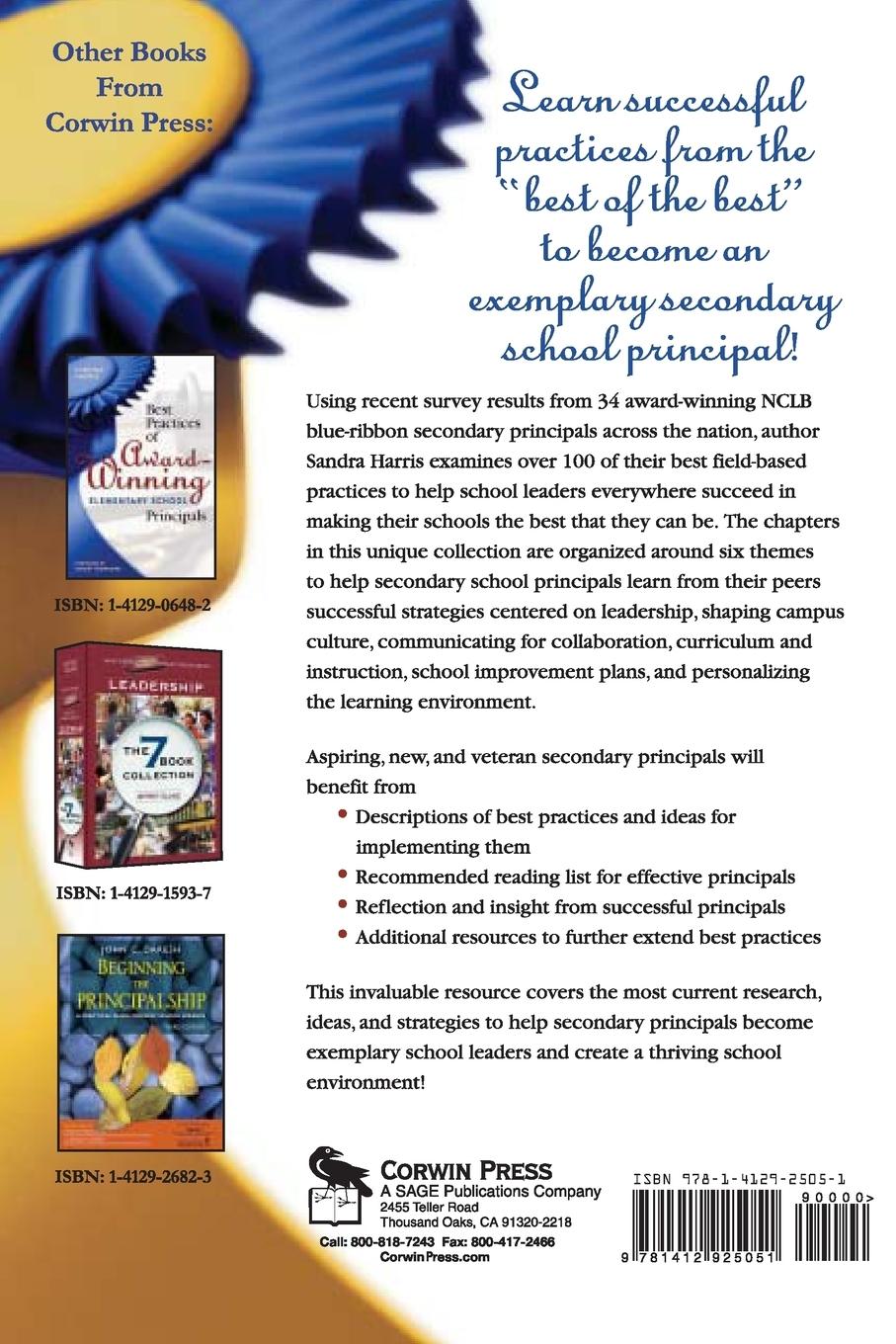 Rückseitencover Best Practices of Award-Winning Secondary School Principals