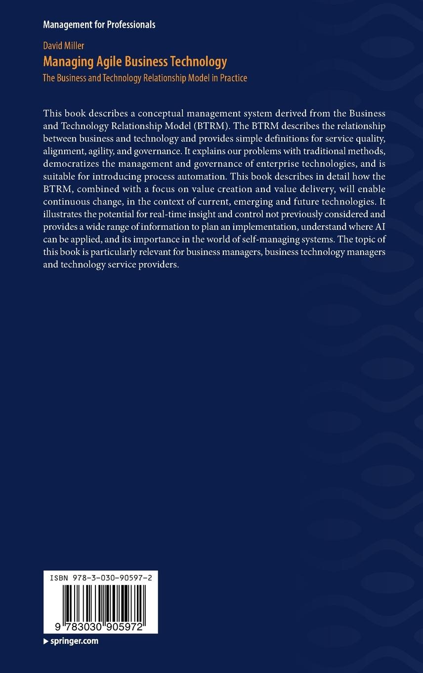 Rückseitencover Managing Agile Business Technology