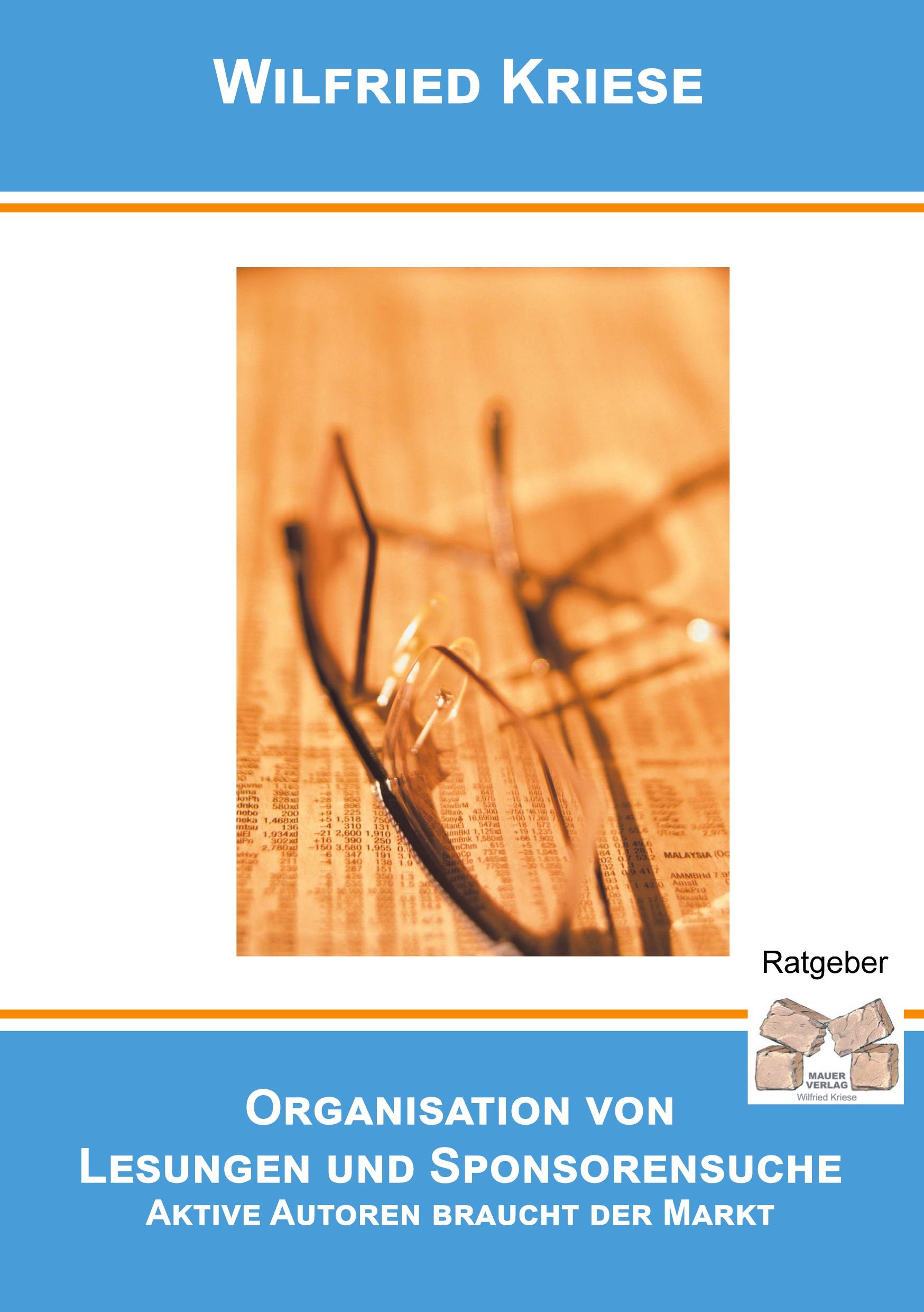 Vorderes Coverbild Organisation von Lesereisen und Sponsorensuche