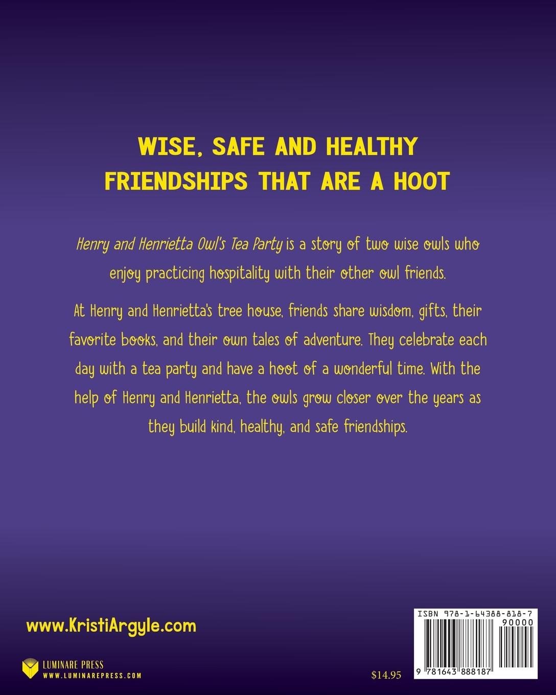 Rückseitencover Henry and Henrietta Owls' Tea Party