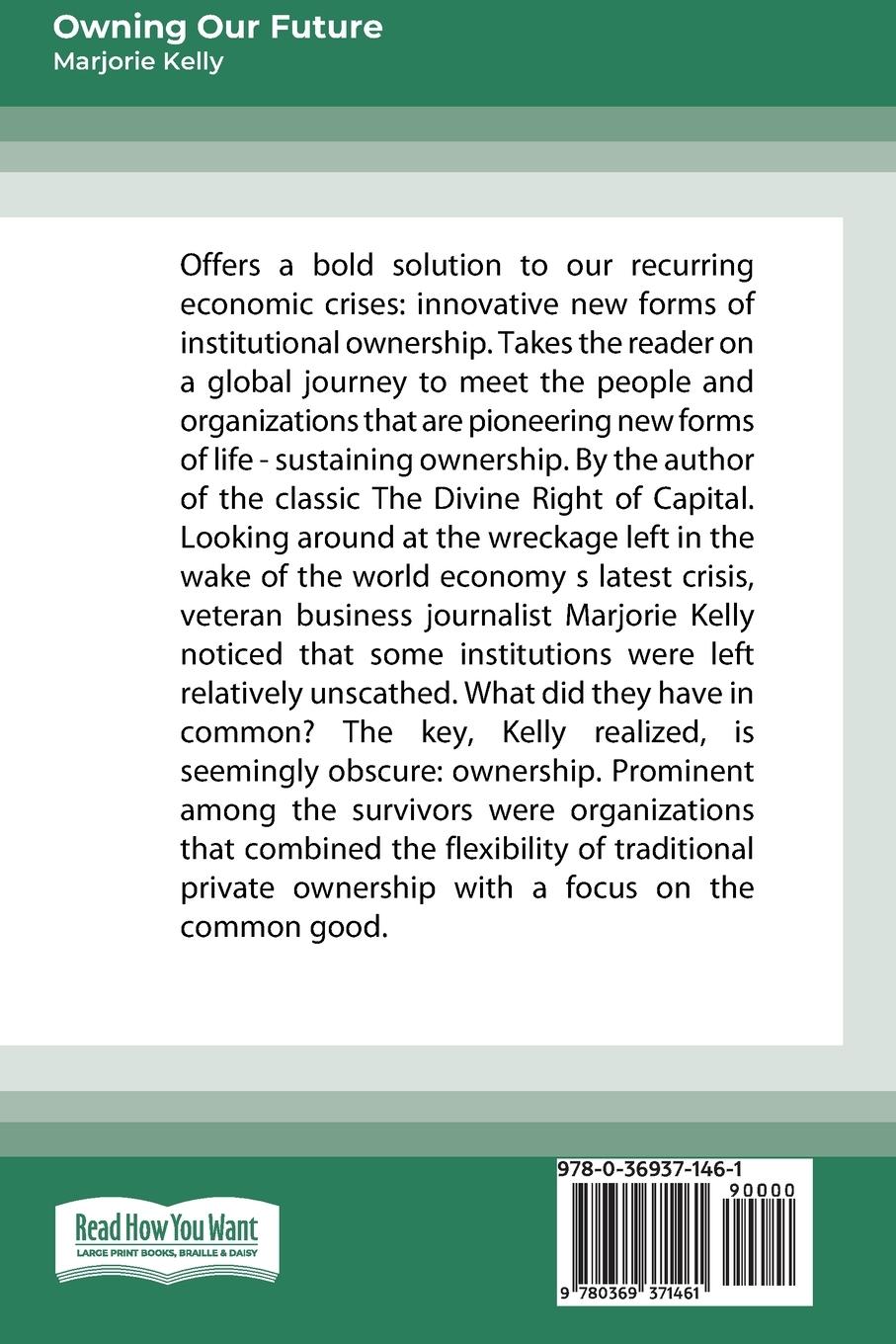 Rückseitencover Owning Our Future