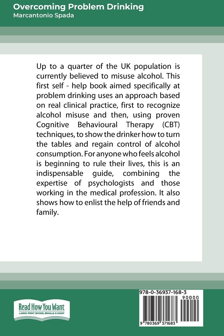 Rückseitencover Overcoming Problem Drinking (16pt Large Print Edition)