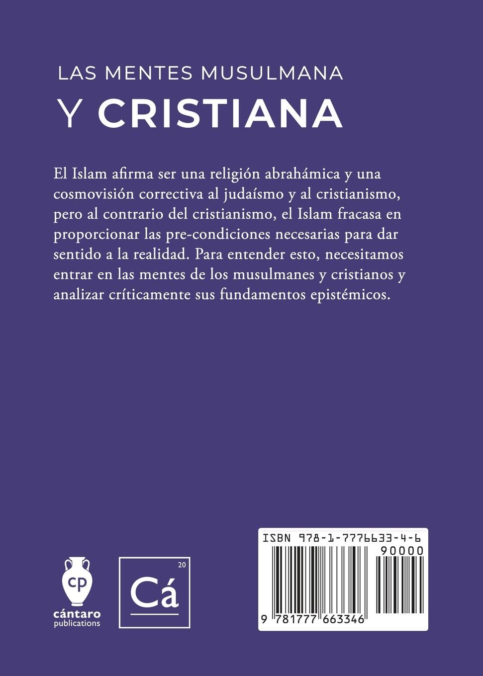 Rückseitencover Las Mentes Musulmana y Cristiana