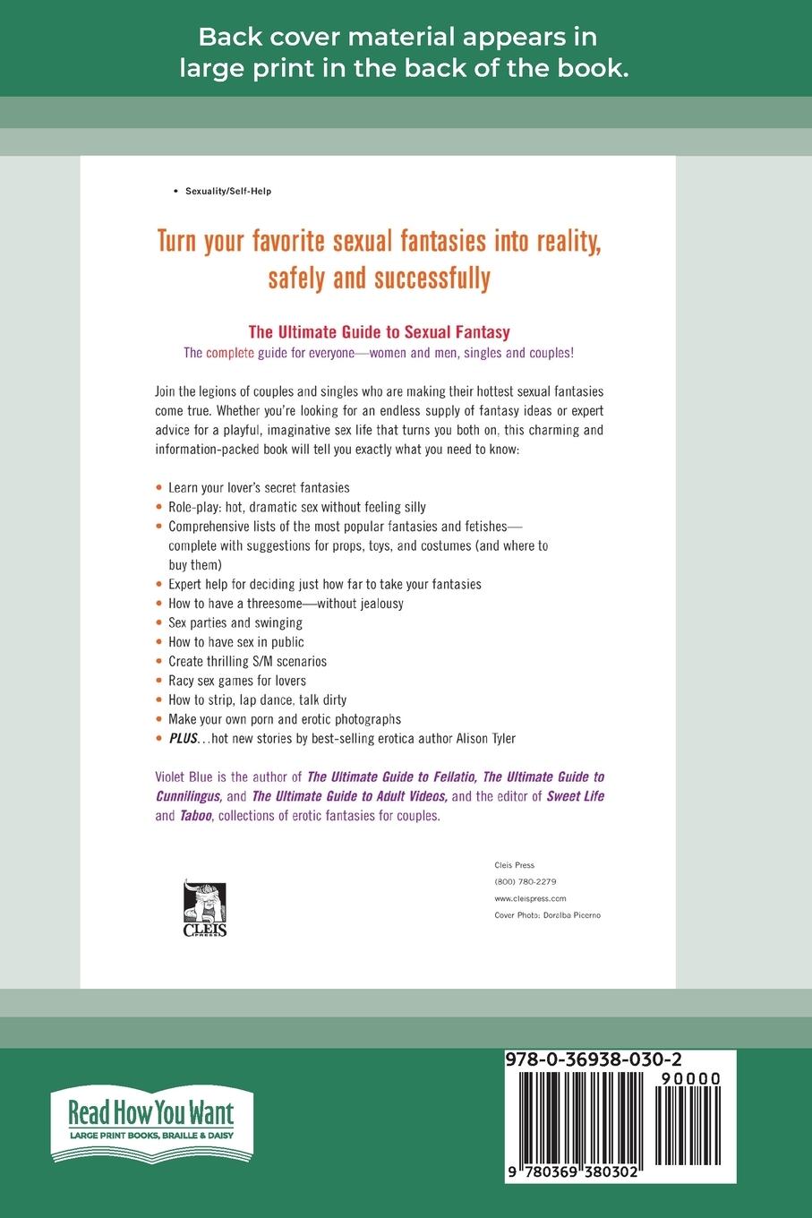 Rückseitencover Ultimate Guide to Sexual Fantasy (16pt Large Print Edition)