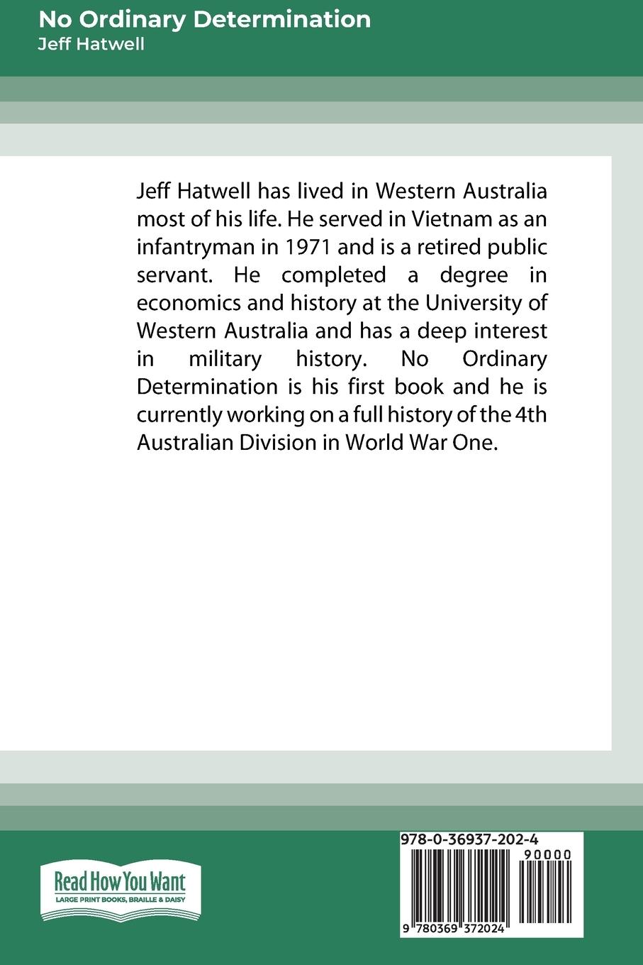 Rückseitencover No Ordinary Determination