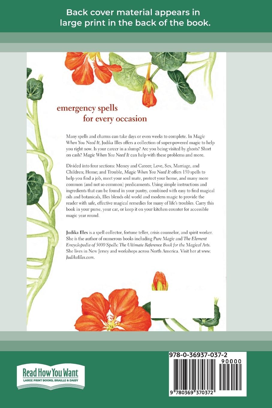 Rückseitencover Magic When You Need It (16pt Large Print Edition)