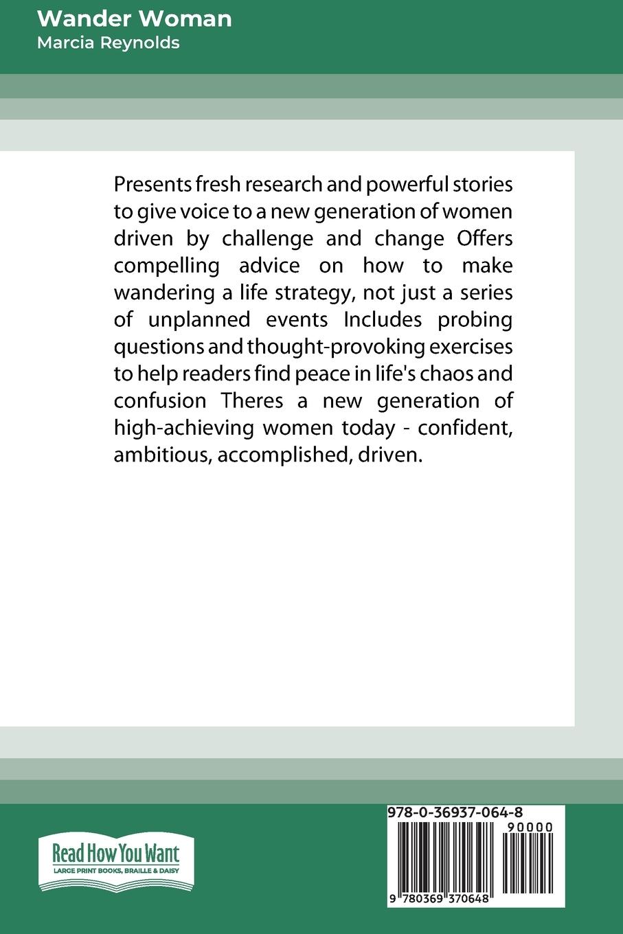 Rückseitencover Wander Woman