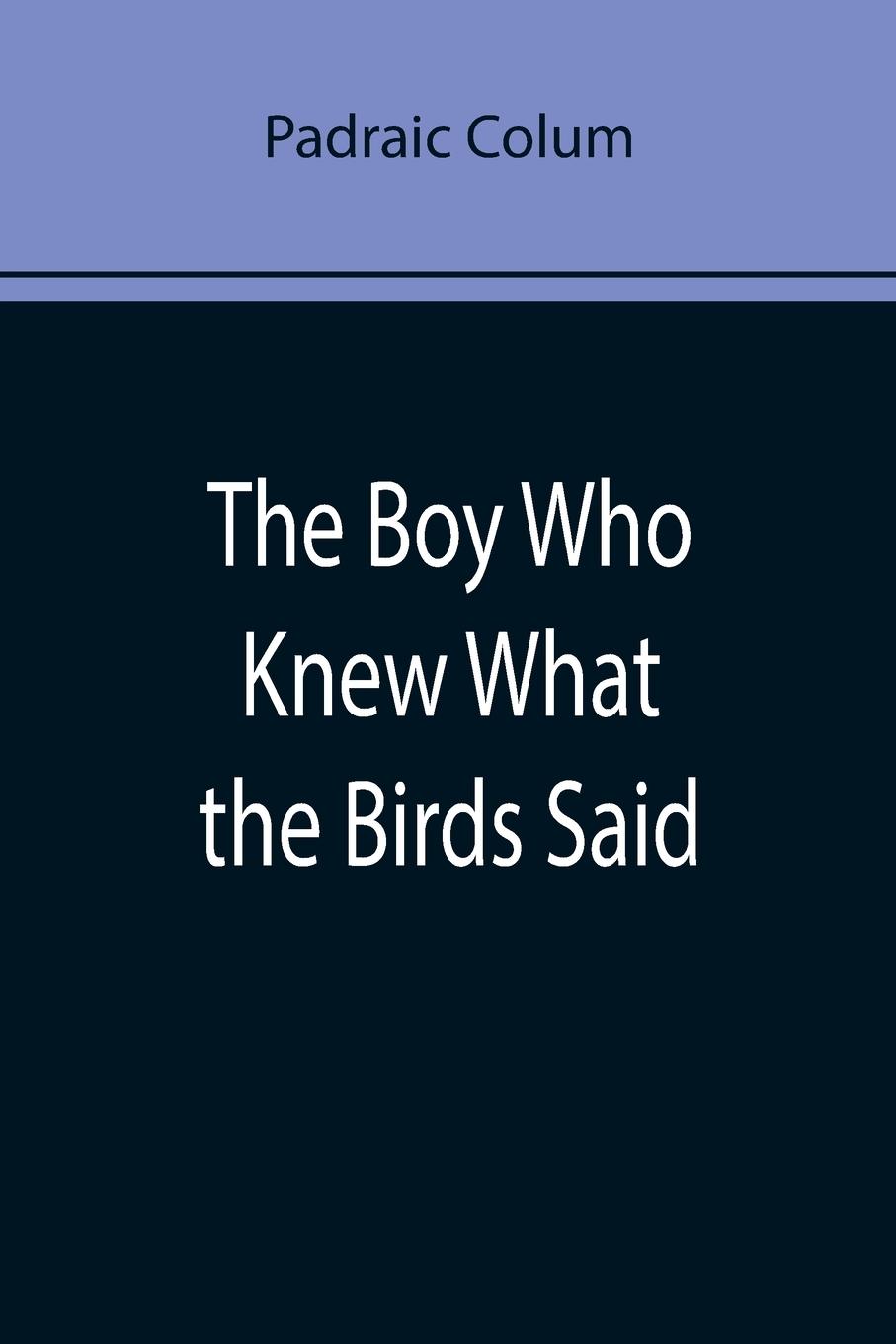 Vorderes Coverbild The Boy Who Knew What the Birds Said