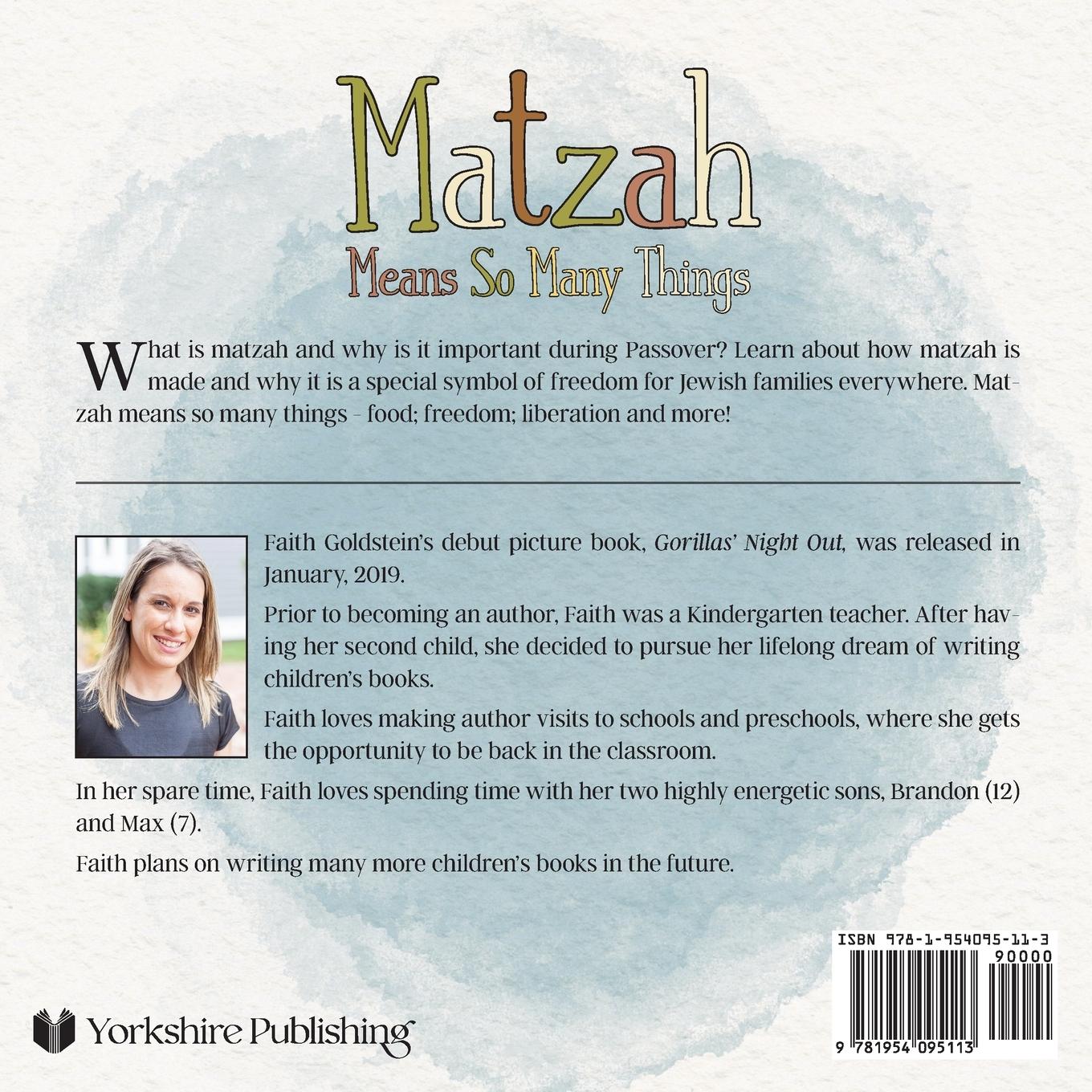 Rückseitencover Matzah Means So Many Things