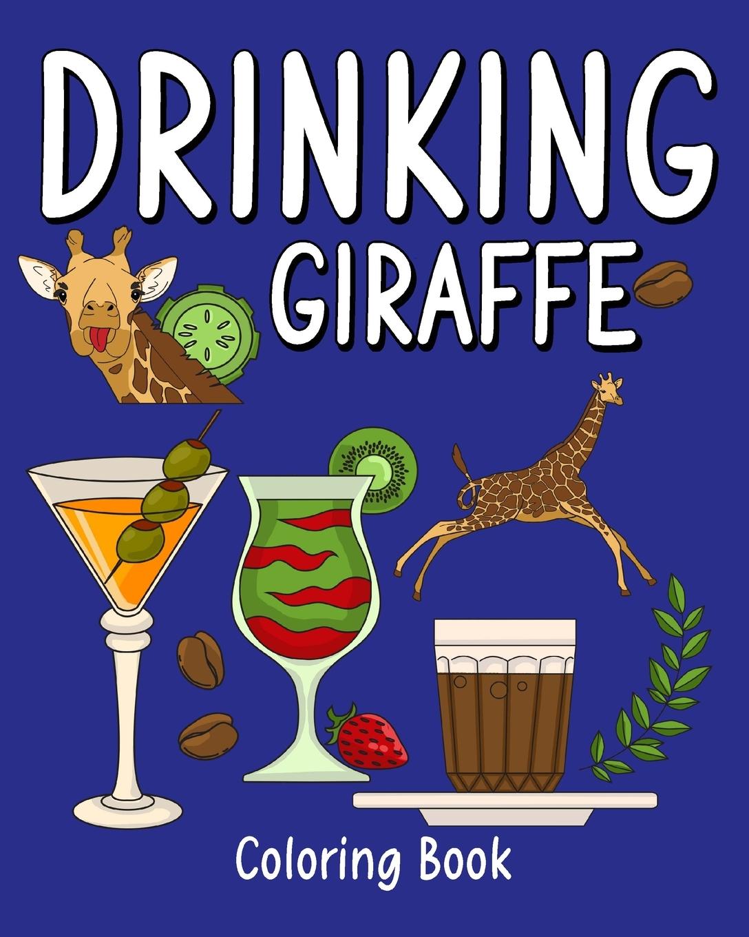 Vorderes Coverbild (Edit - Invite only) Drinking Giraffe Coloring Book