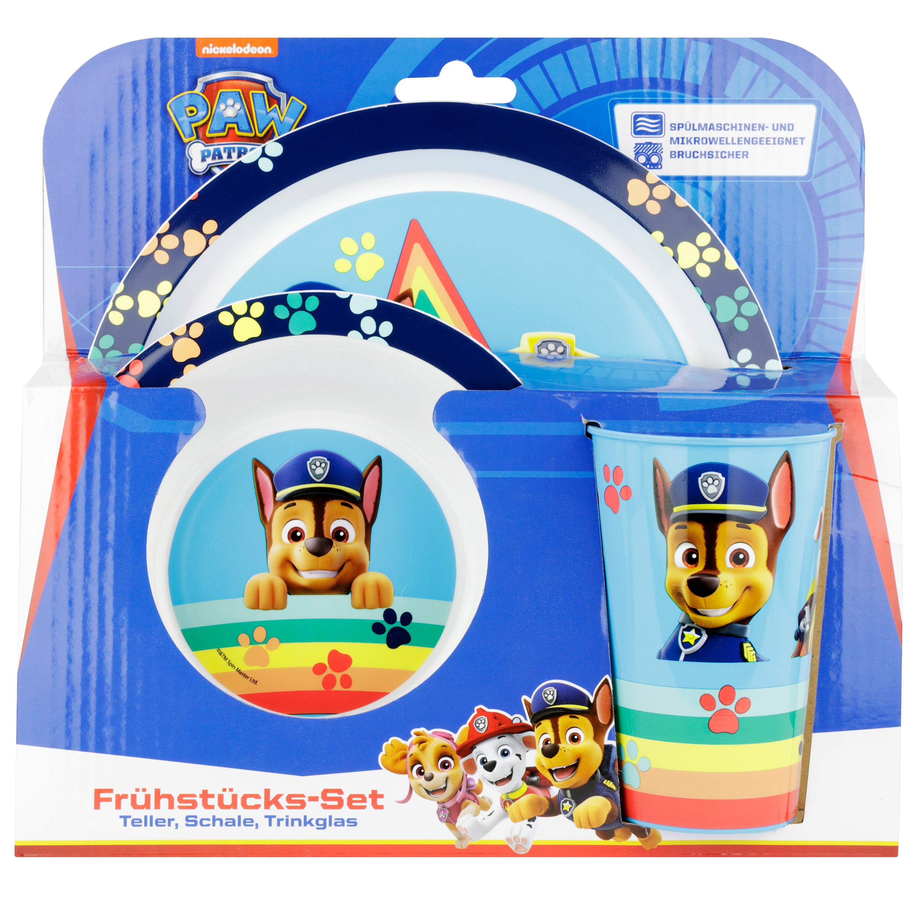 Vorderes Coverbild Paw Patrol 3tlg. Frühstücksset