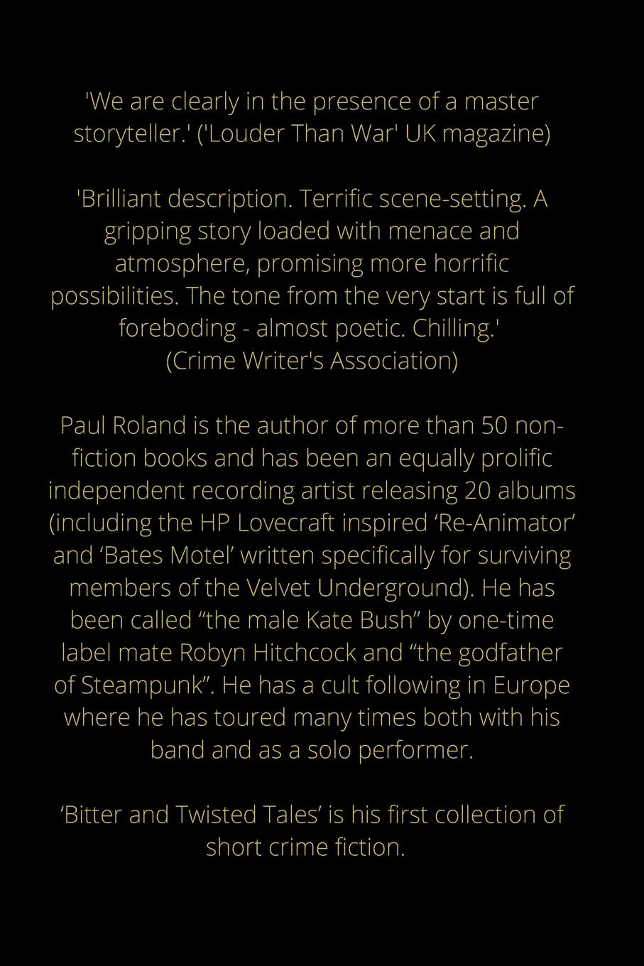 Rückseitencover Bitter and Twisted Tales