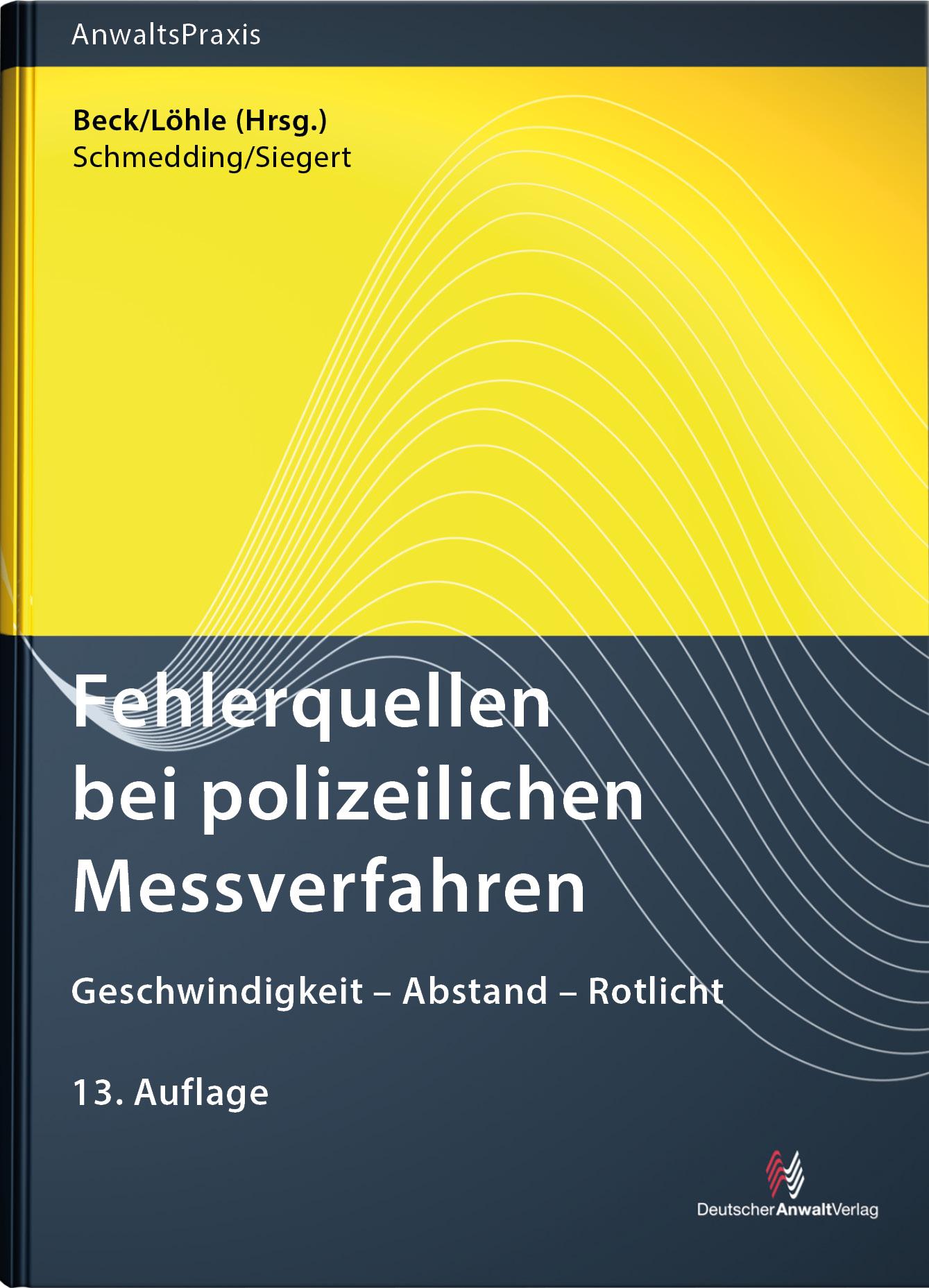 Vorderes Coverbild Fehlerquellen bei polizeilichen Messverfahren