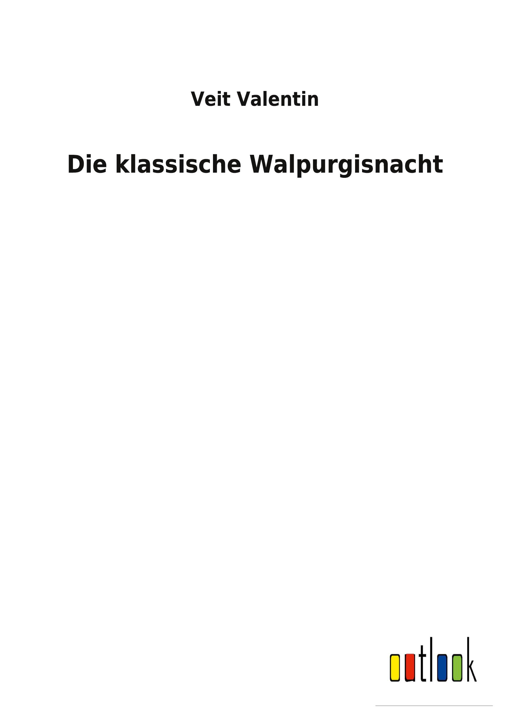Vorderes Coverbild Die klassische Walpurgisnacht