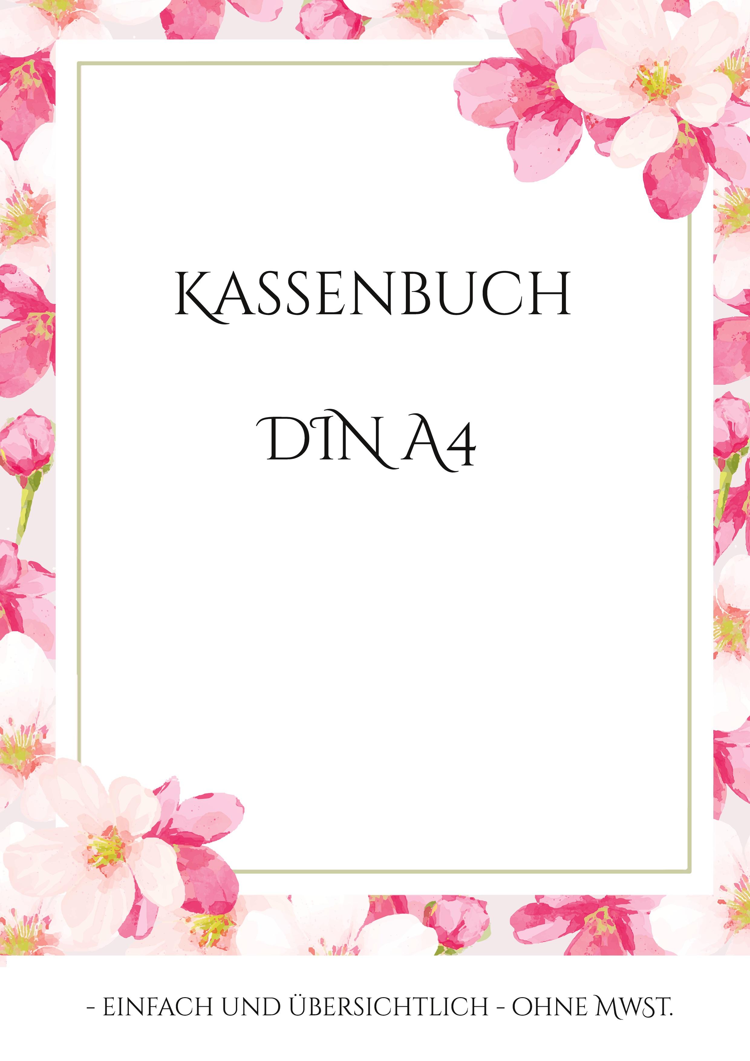 Vorderes Coverbild Kassenbuch DIN A4