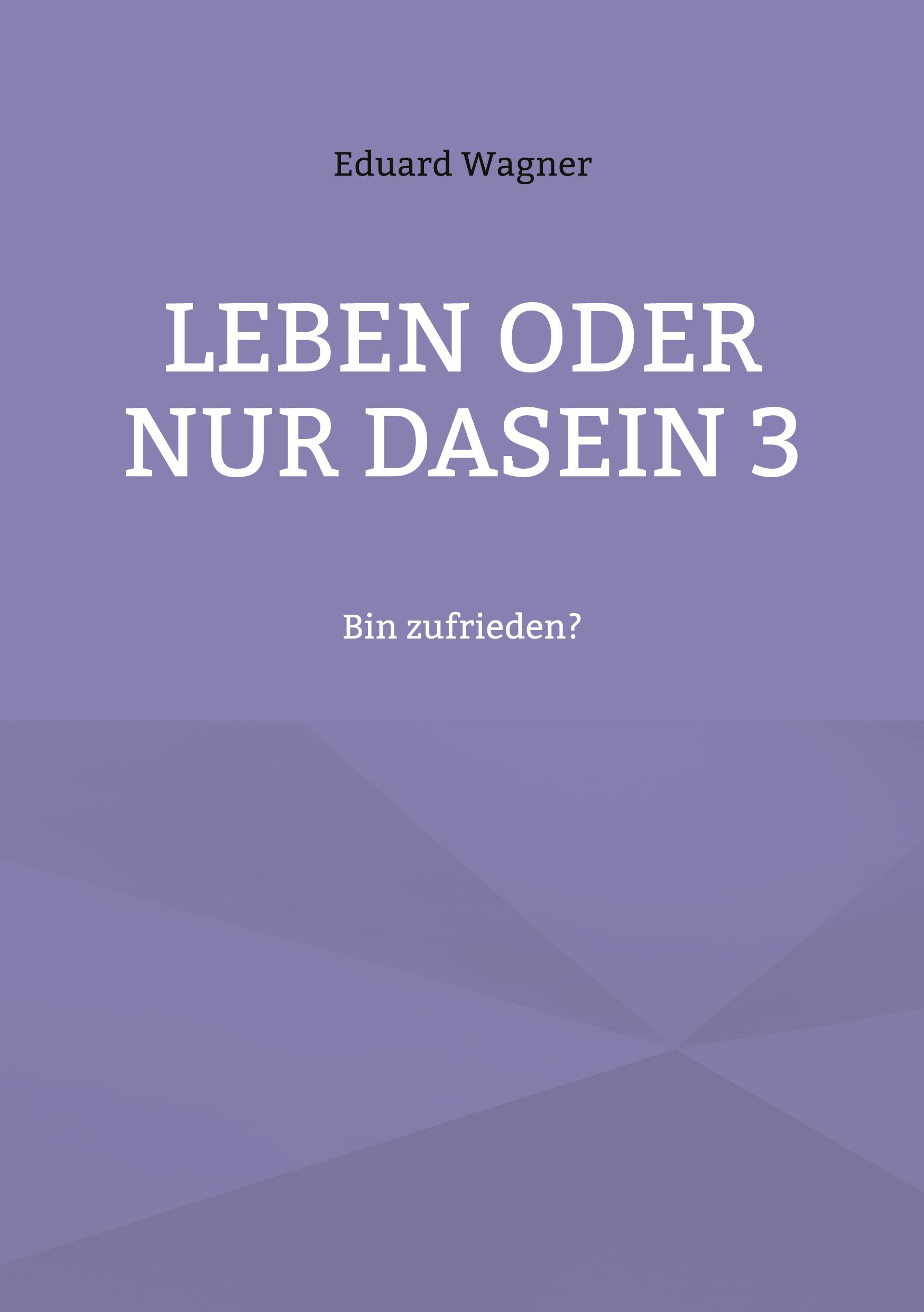 Vorderes Coverbild Leben oder nur Dasein 3