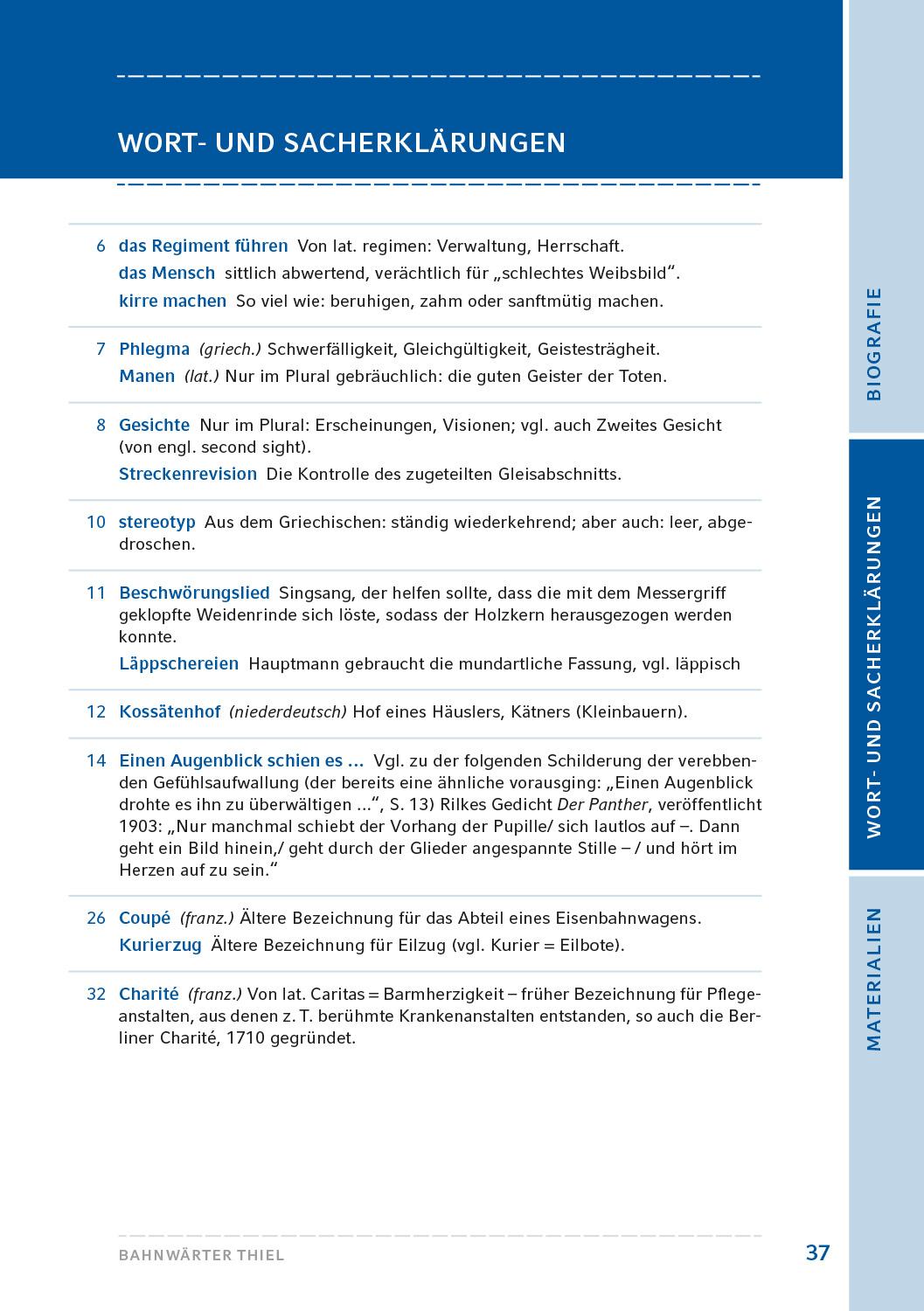 Beispielinhalt (Bild) Bahnwärter Thiel