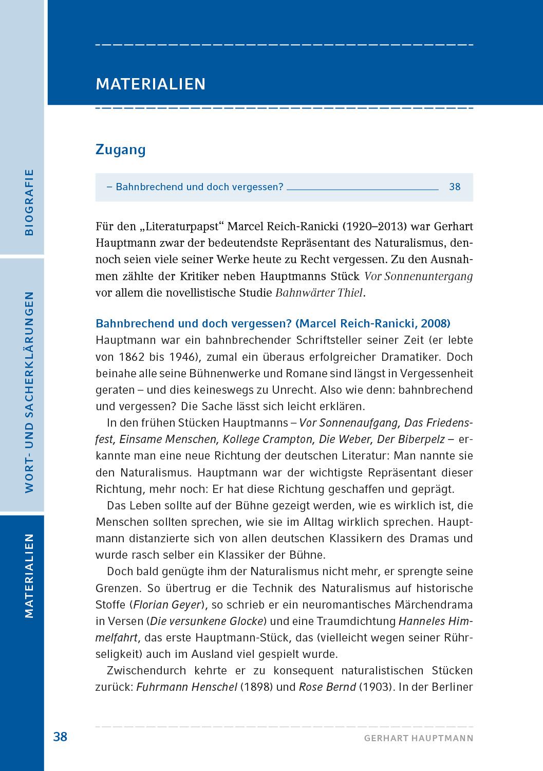 Beispielinhalt (Bild) Bahnwärter Thiel