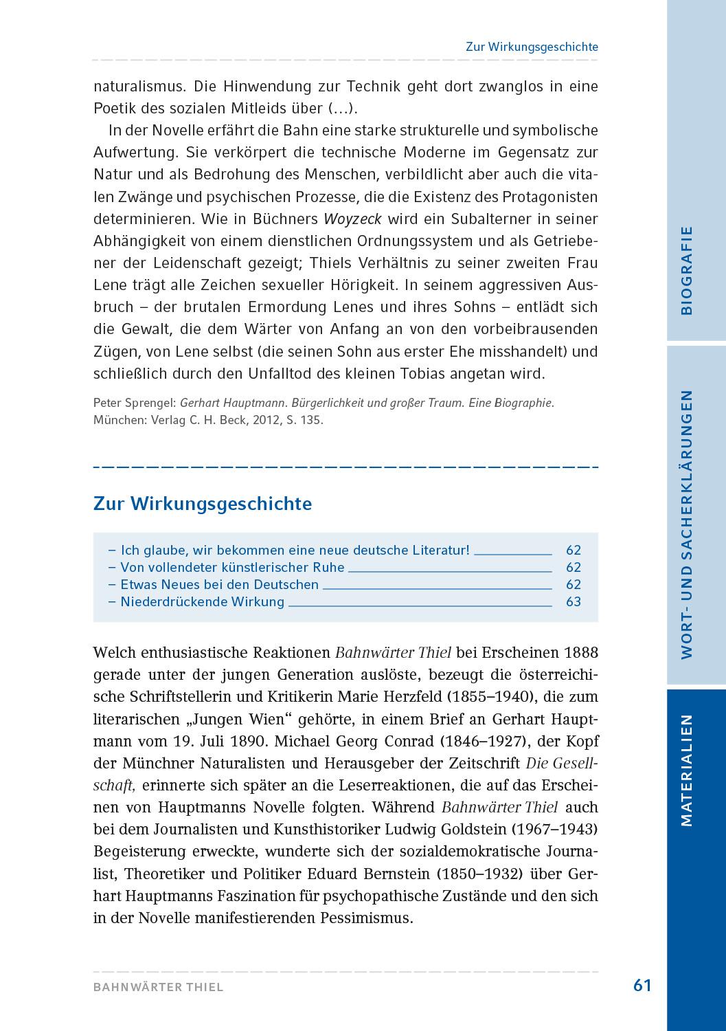 Beispielinhalt (Bild) Bahnwärter Thiel