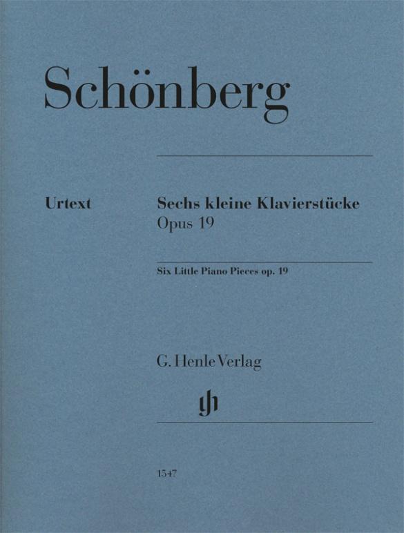 Vorderes Coverbild Arnold Schönberg - Sechs kleine Klavierstücke op. 19