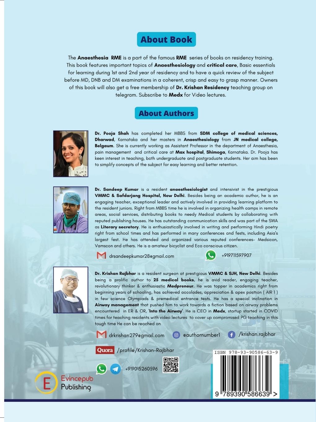 Rückseitencover ANAESTHESIA RESIDENCY MADE EASY