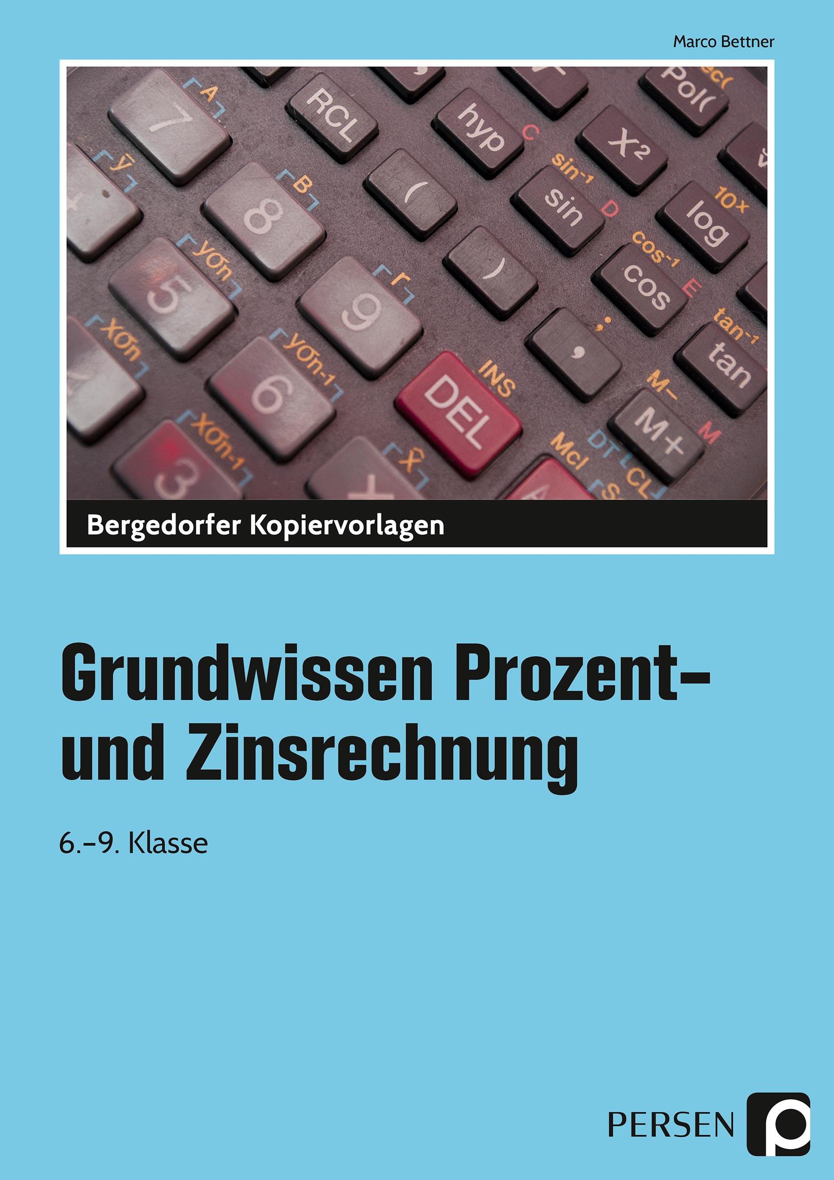 Vorderes Coverbild Grundwissen Prozent- und Zinsrechnung