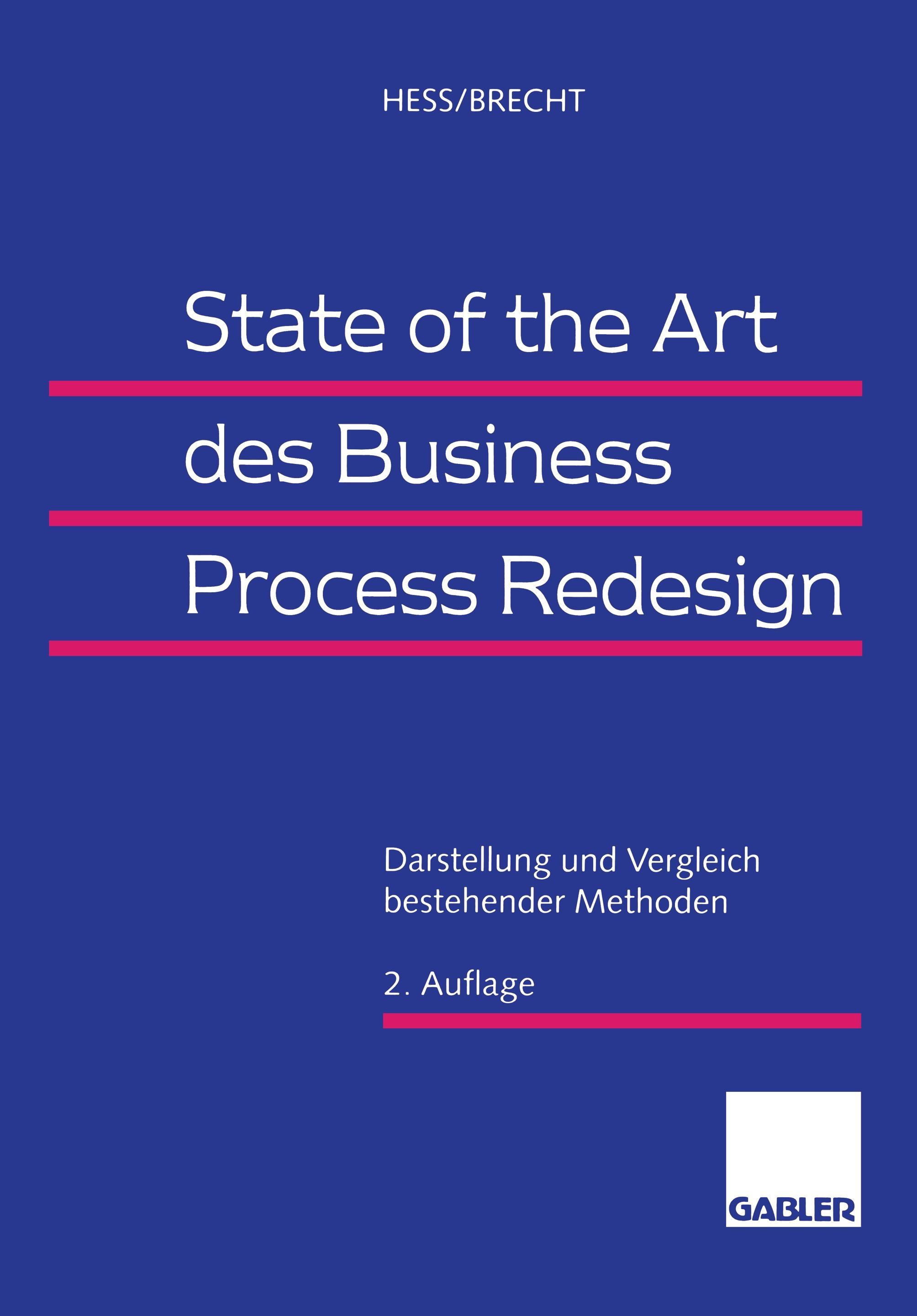 Vorderes Coverbild State of the Art des Business Process Redesign