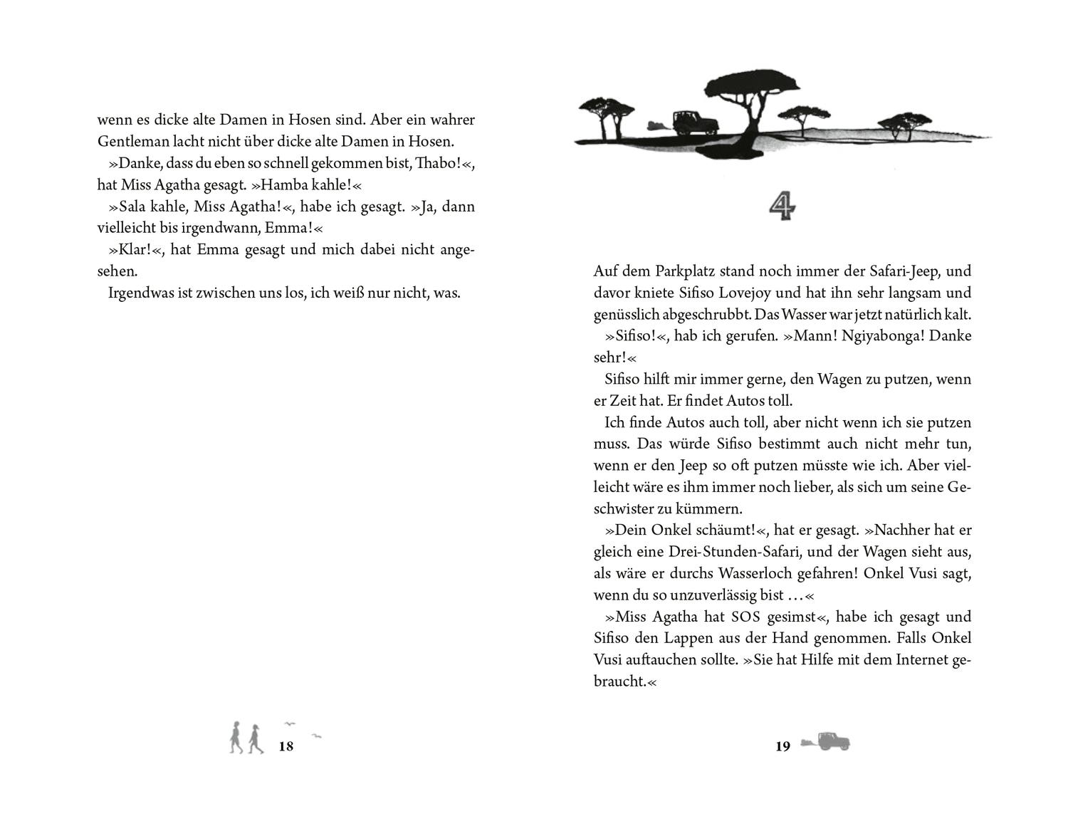 Beispielinhalt (Bild) Thabo. Detektiv & Gentleman 1. Der Nashorn-Fall