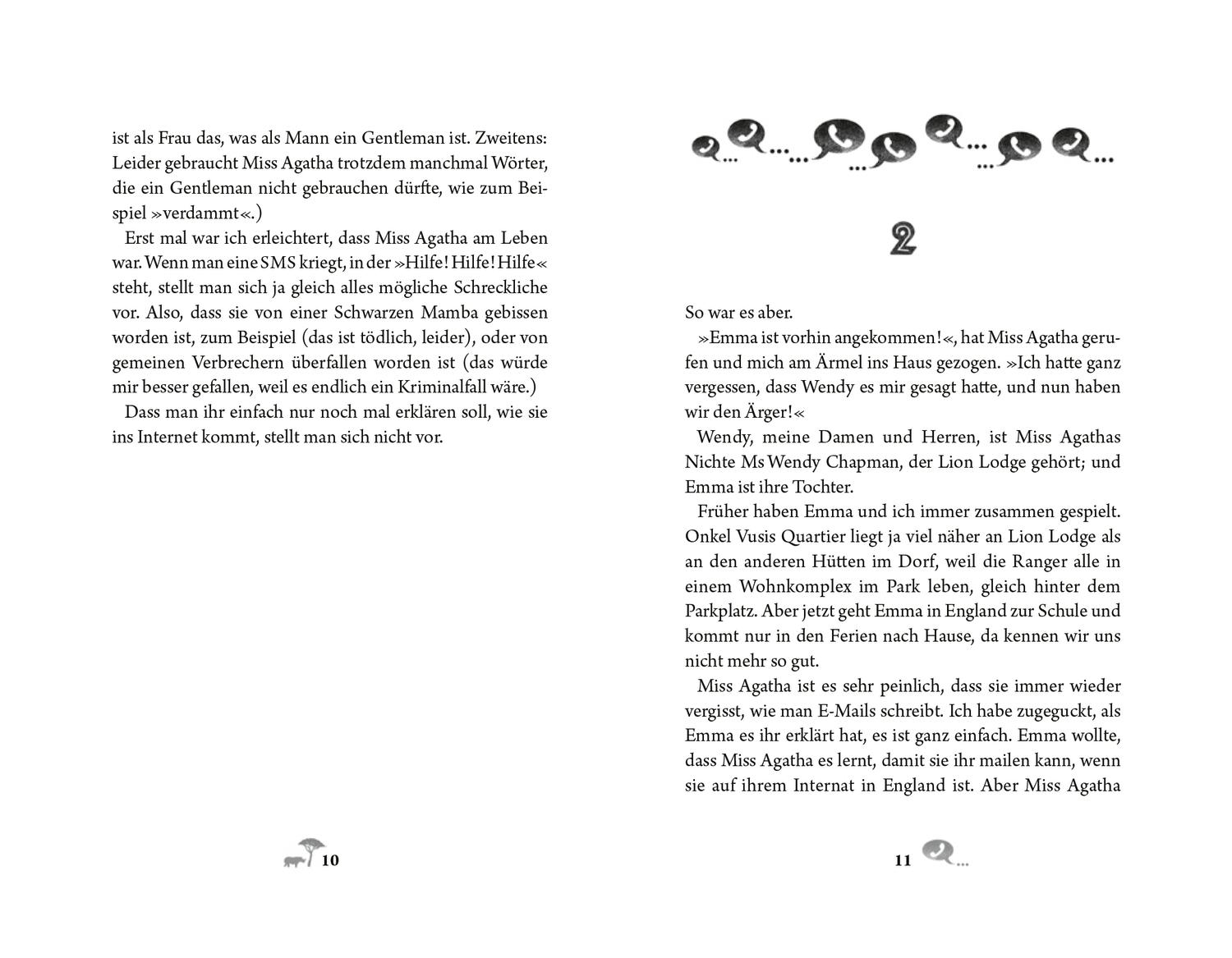 Beispielinhalt (Bild) Thabo. Detektiv & Gentleman 1. Der Nashorn-Fall