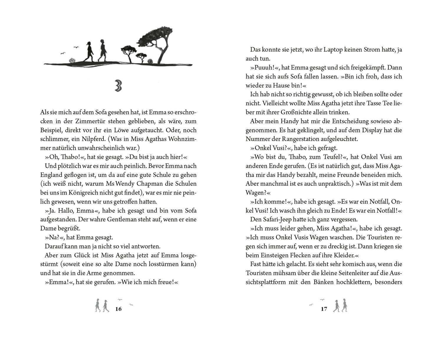 Beispielinhalt (Bild) Thabo. Detektiv & Gentleman 1. Der Nashorn-Fall