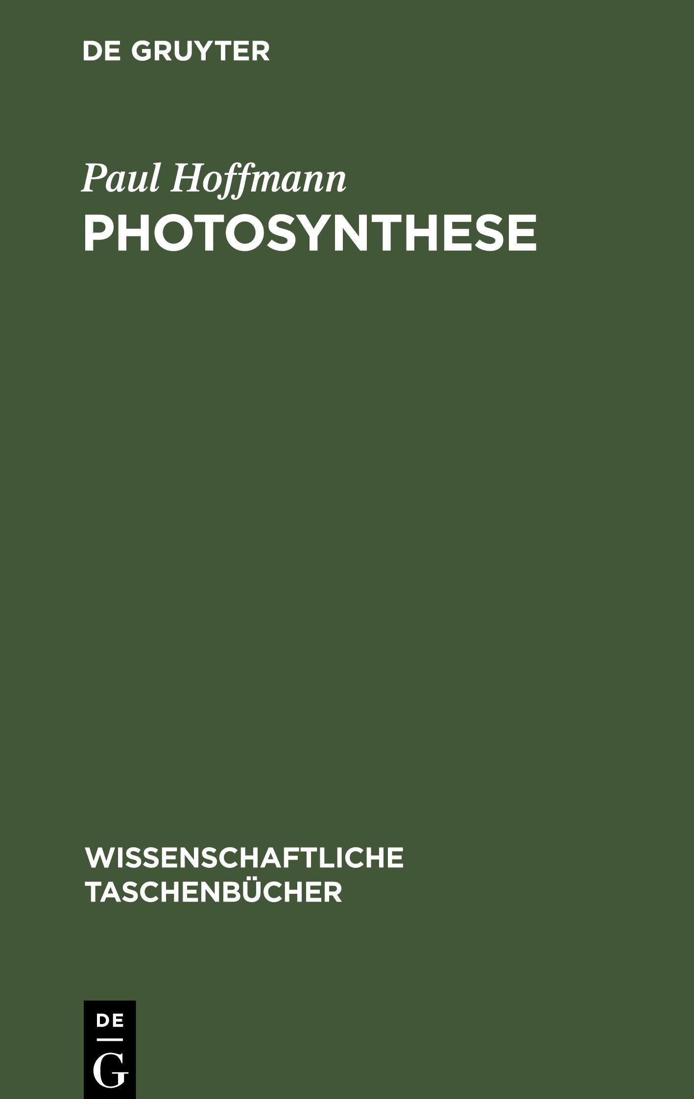 Vorderes Coverbild Photosynthese