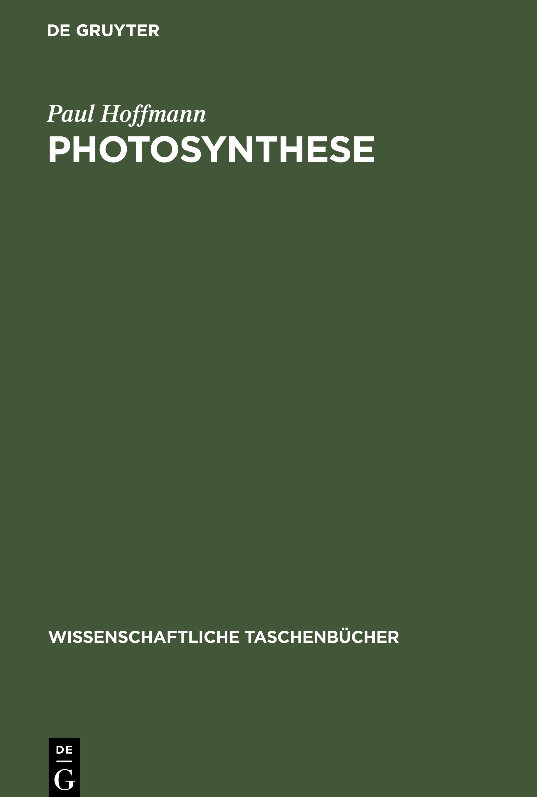 Vorderes Coverbild Photosynthese