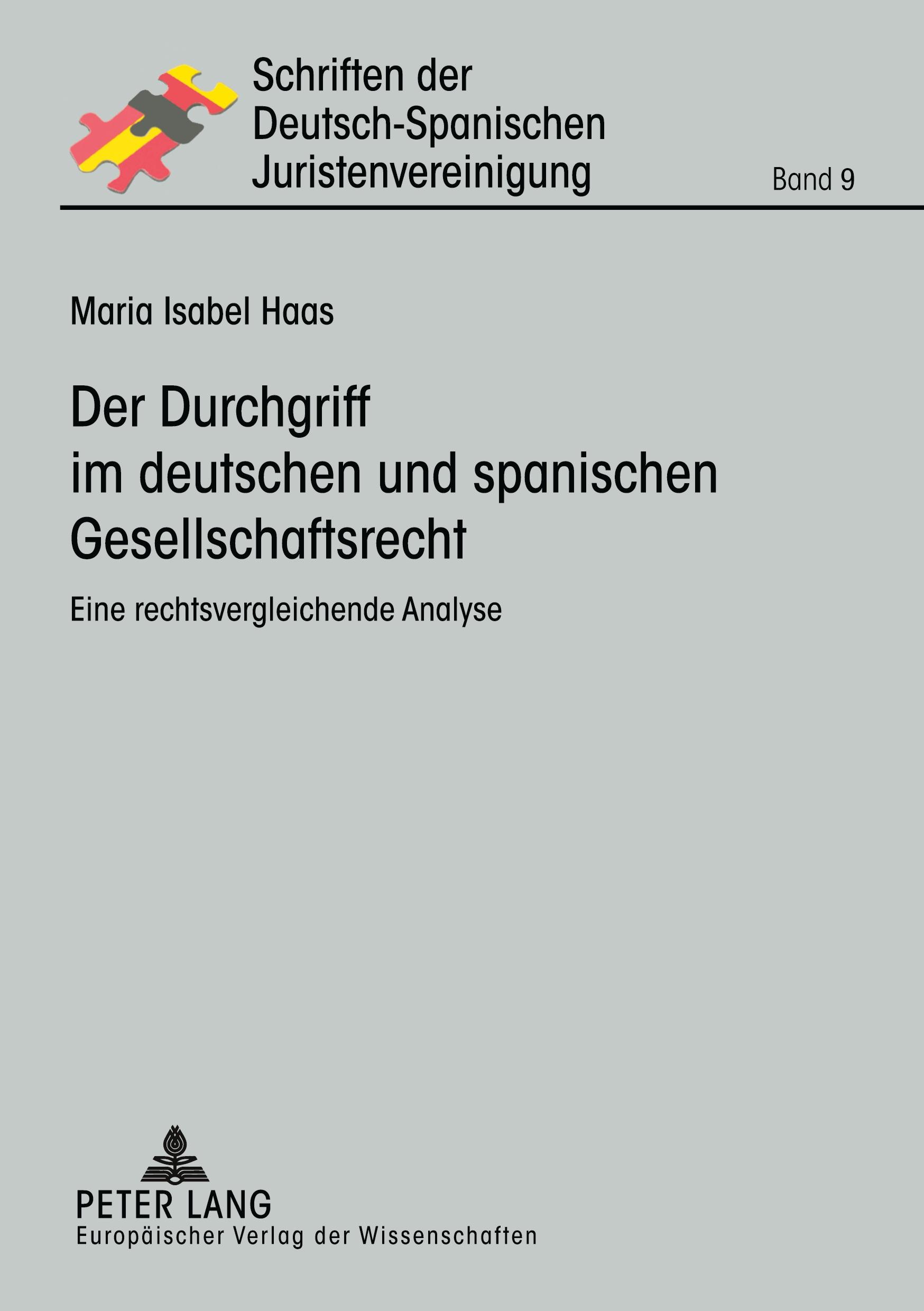Vorderes Coverbild Der Durchgriff im deutschen und spanischen Gesellschaftsrecht