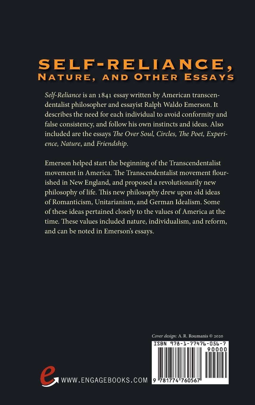 Rückseitencover Self-Reliance, Nature, and Other Essays (Deluxe Library Edition)
