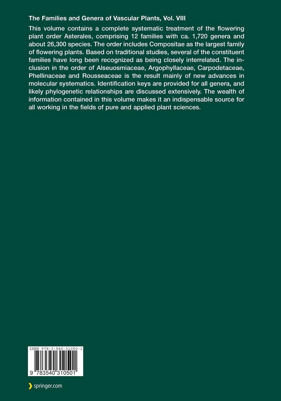 Rückseitencover Flowering Plants. Eudicots