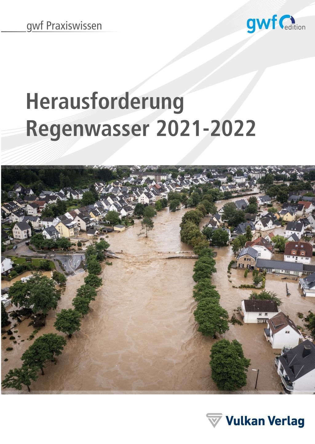Vorderes Coverbild Herausforderungen Regenwasser und Hochwasserschutz 2021-2022