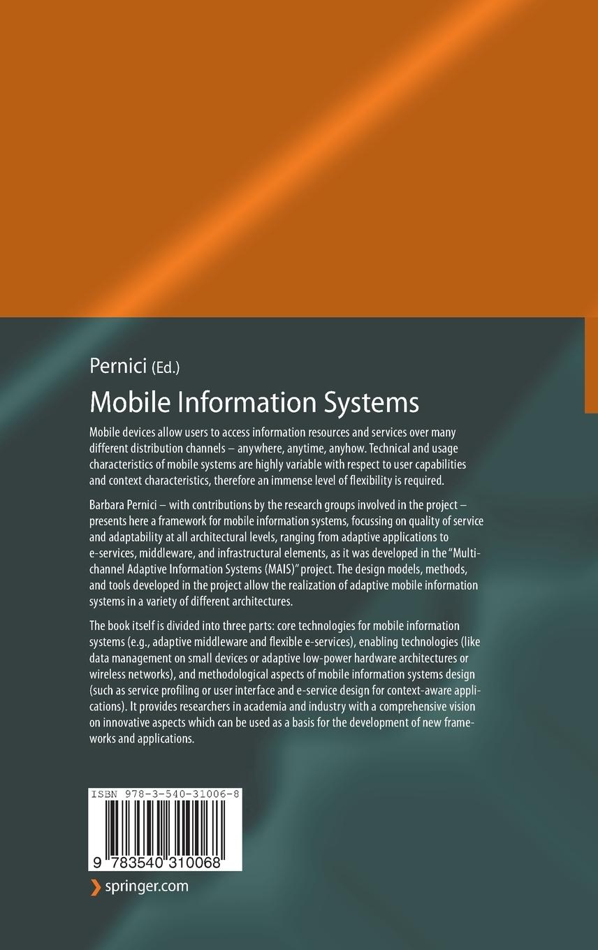 Rückseitencover Mobile Information Systems