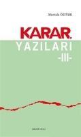 Vorderes Coverbild Karar Yazilari 3