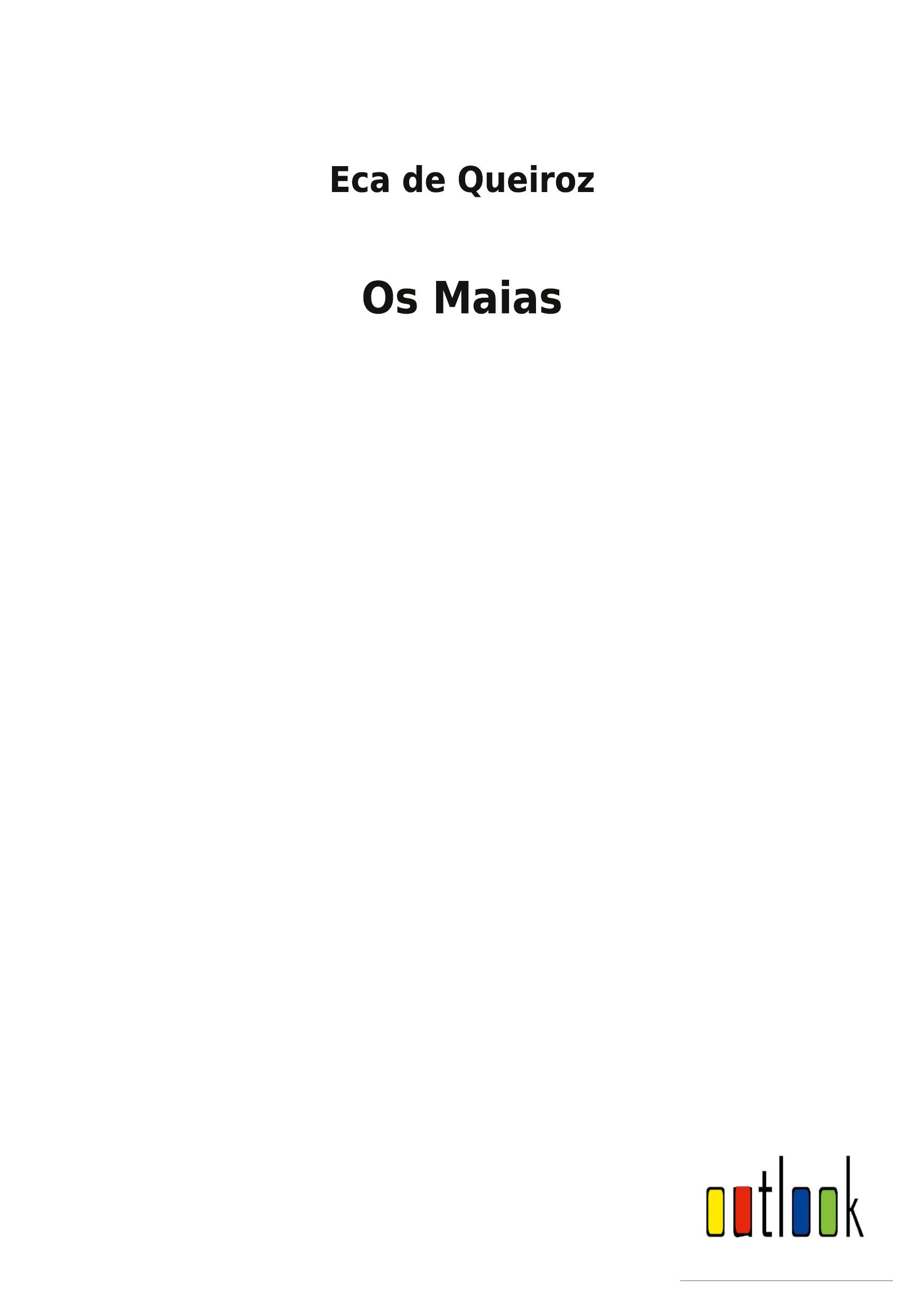 Vorderes Coverbild Os Maias