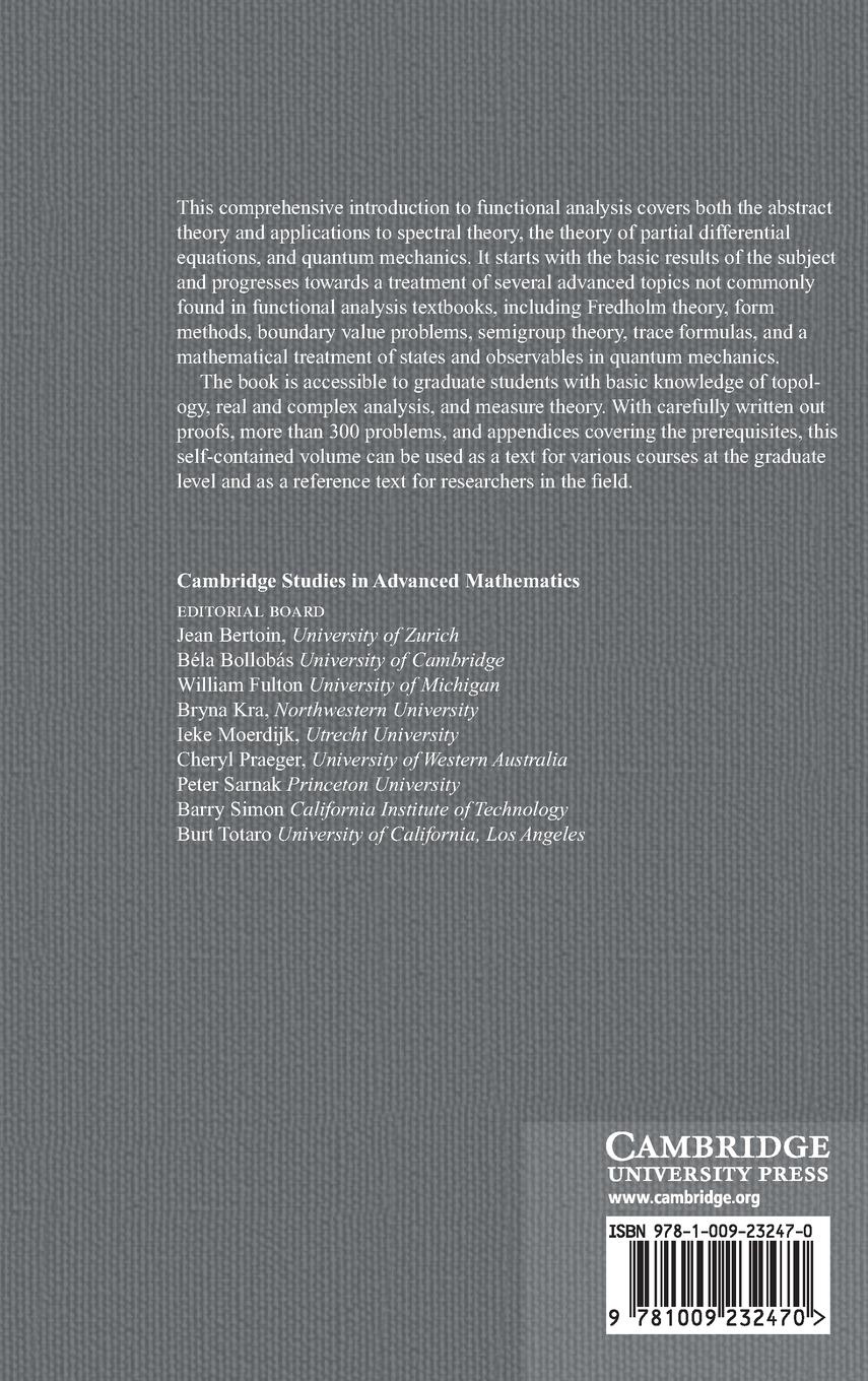 Rückseitencover Functional Analysis