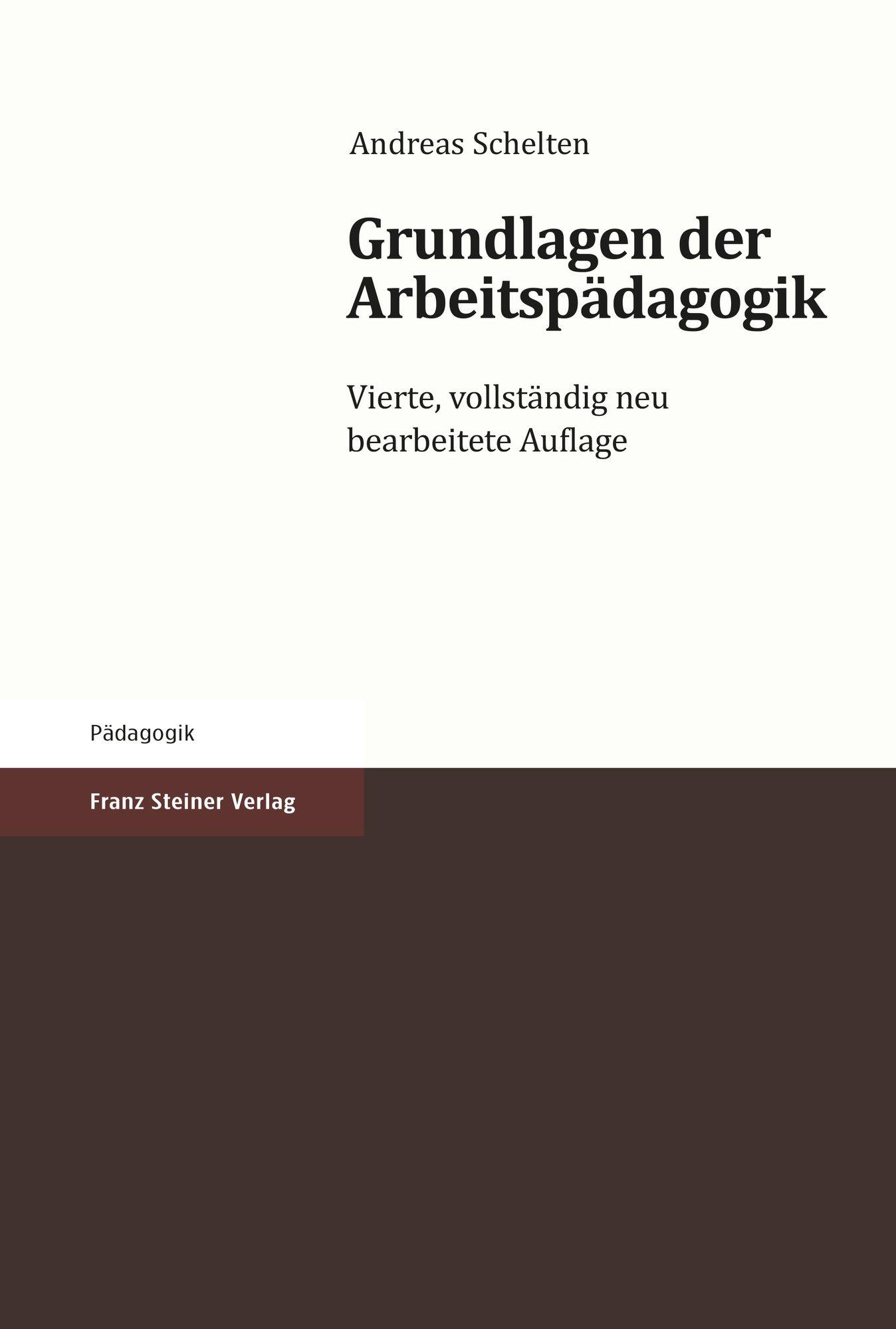 Vorderes Coverbild Grundlagen der Arbeitspädagogik